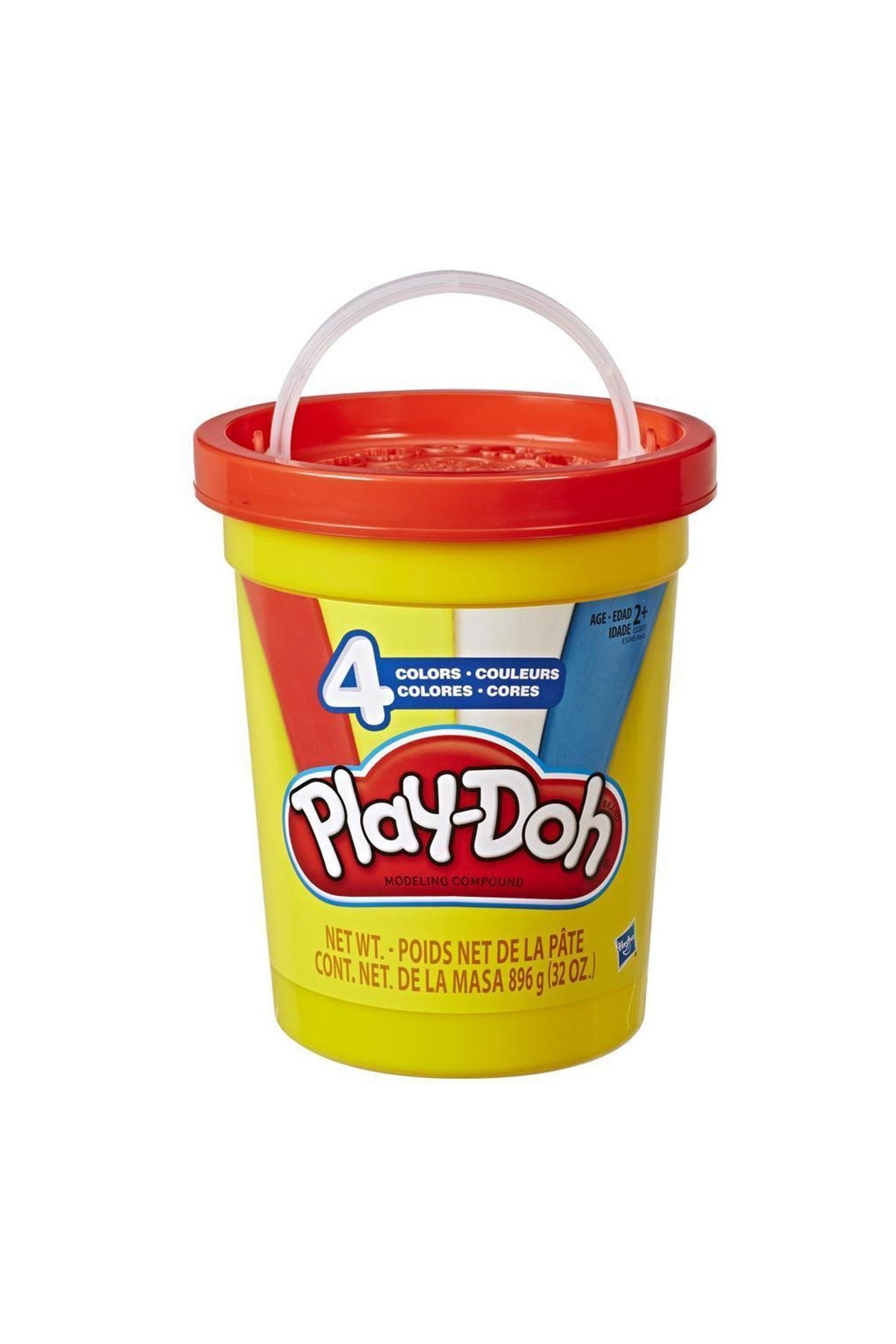 Play-Doh Süper Kova 4'lü Oyun Hamuru Klasik Renkler
