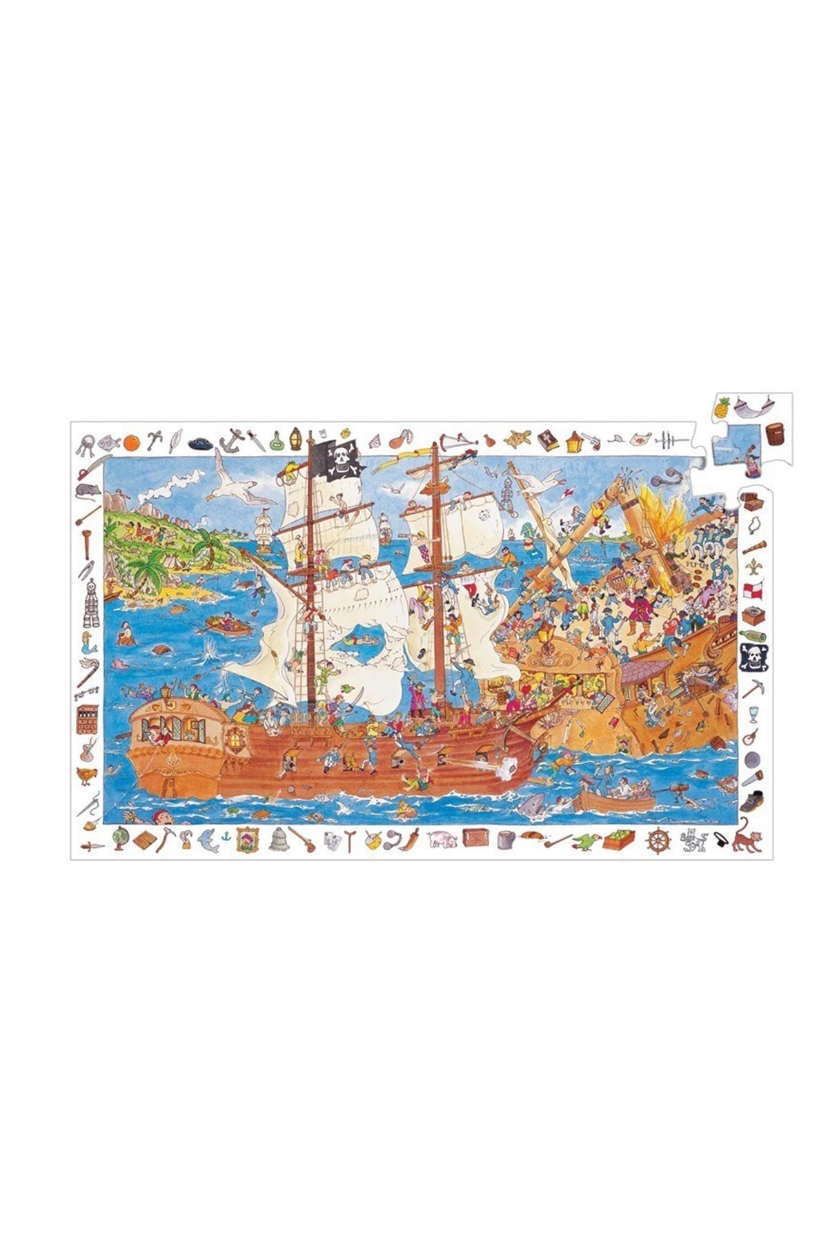 Djeco Puzzle / Pirates - 100 Pcs