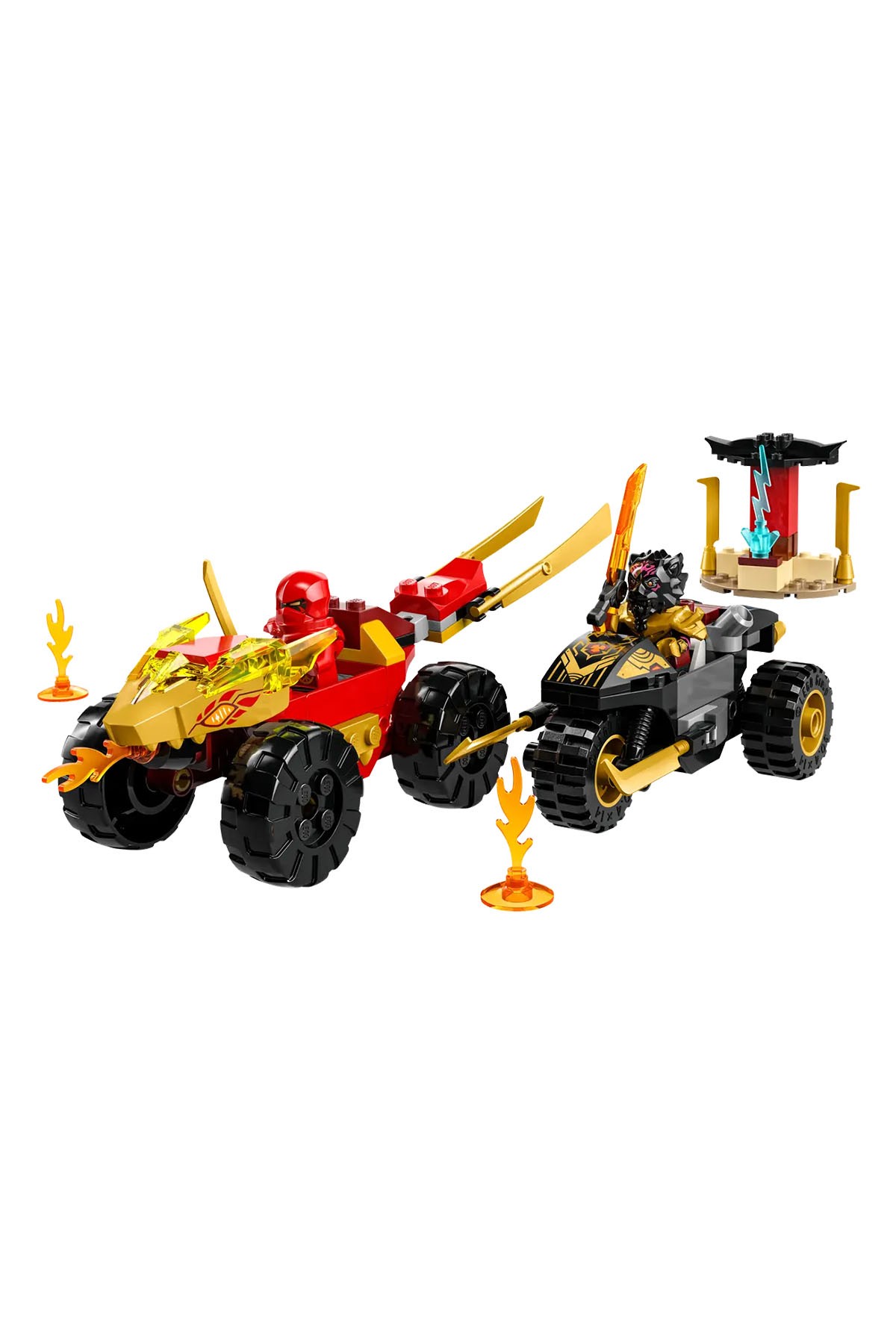 Lego Ninjago Kai ve Ras'ın Araba ve Motosiklet Savaşı 71789