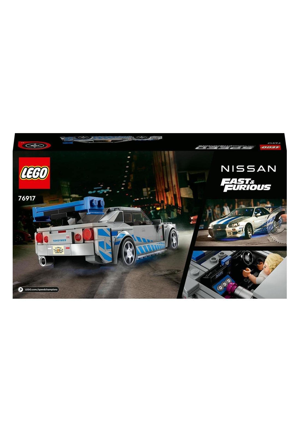 Lego Speed Champions Daha Hızlı Daha Öfkeli Nissan Skyline GT-R (R34) 76917