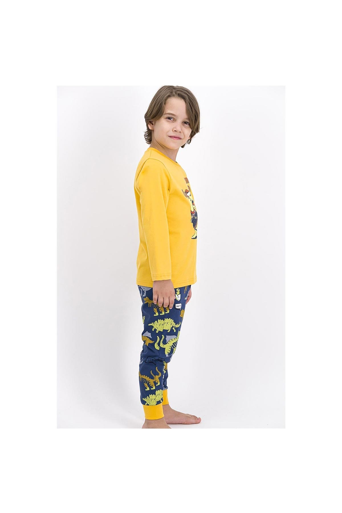 Roly Poly Erkek Çocuk Pijama Takımı Sarı