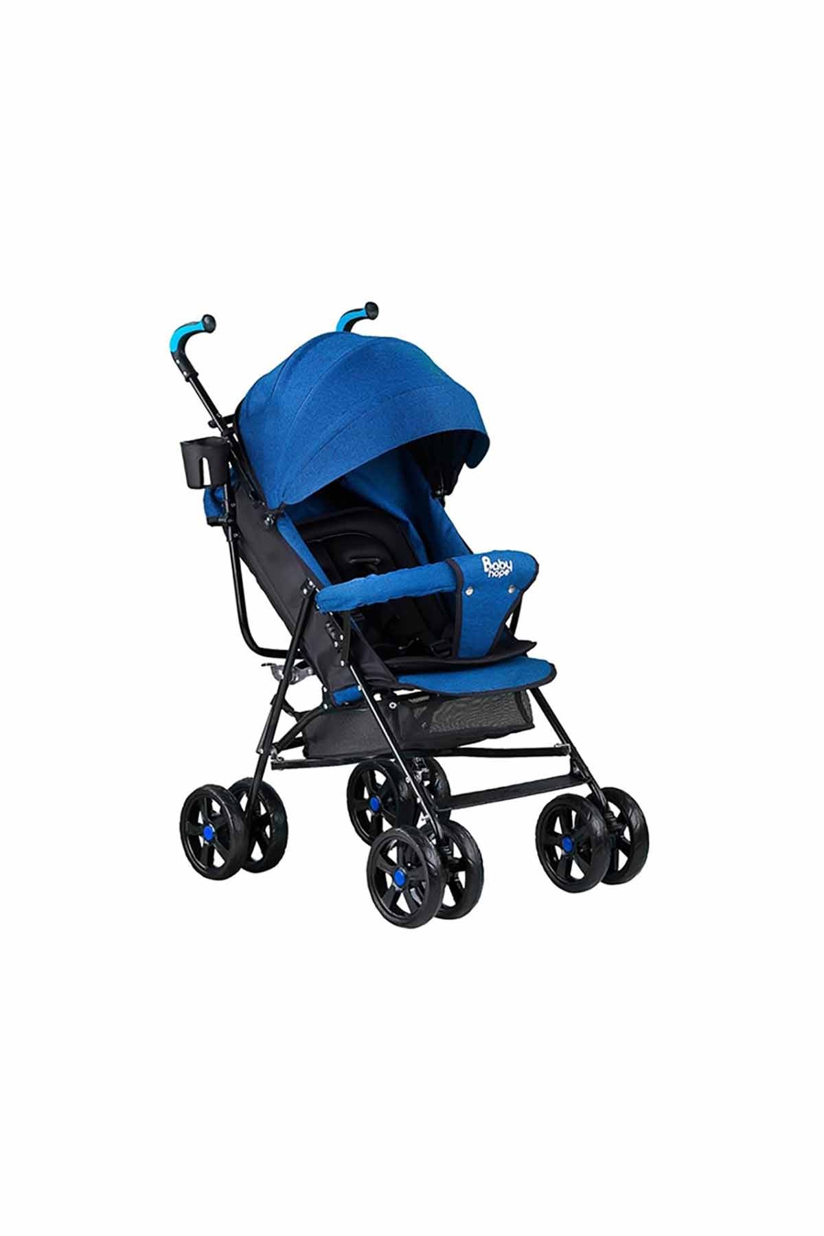 Babyhope S-A-7 Baston Bebek Arabası Mavi