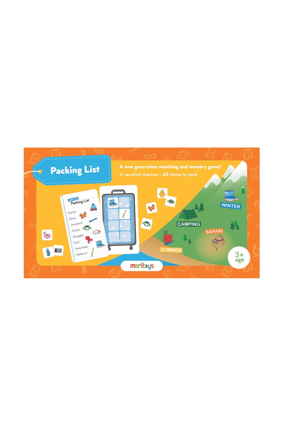 Moritoys Packing List Bavul Toplama Aile Hafıza ve Dikkat Oyunu