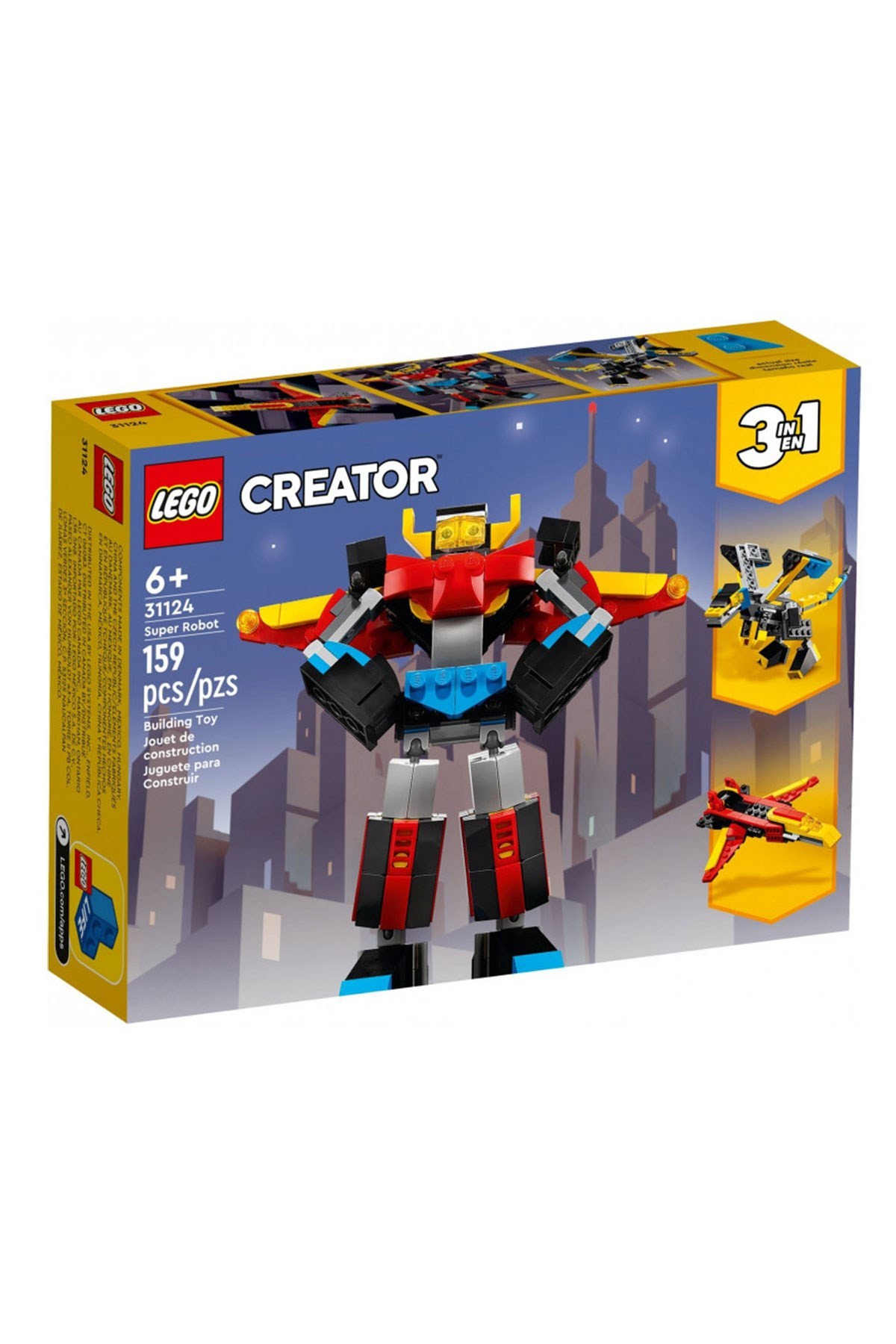 Lego Creator 3'ü 1 Arada Süper Robot 31124