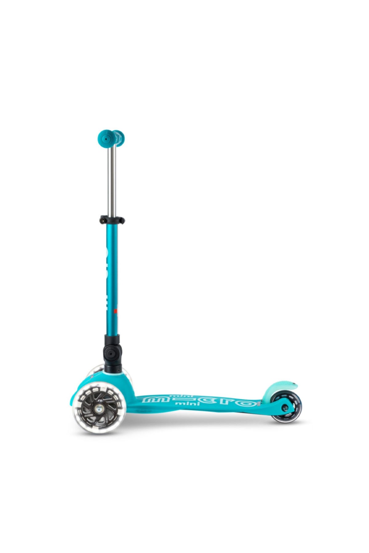 Mini Micro Scooter Deluxe Foldable LED Aqua