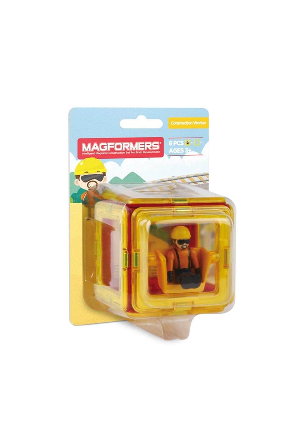 Magformers Mıknatıslı Mini Set Construction Worker 6 Parça
