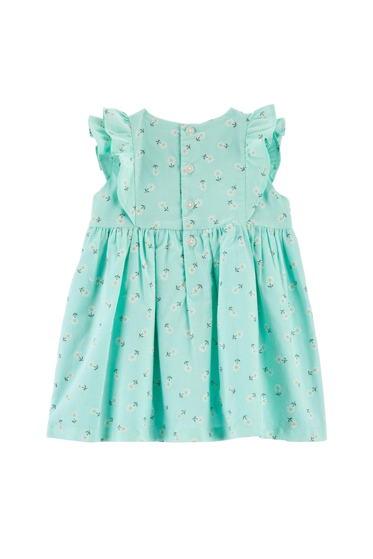 Carter's Kız Bebek Çiçekli Elbise Yeşil