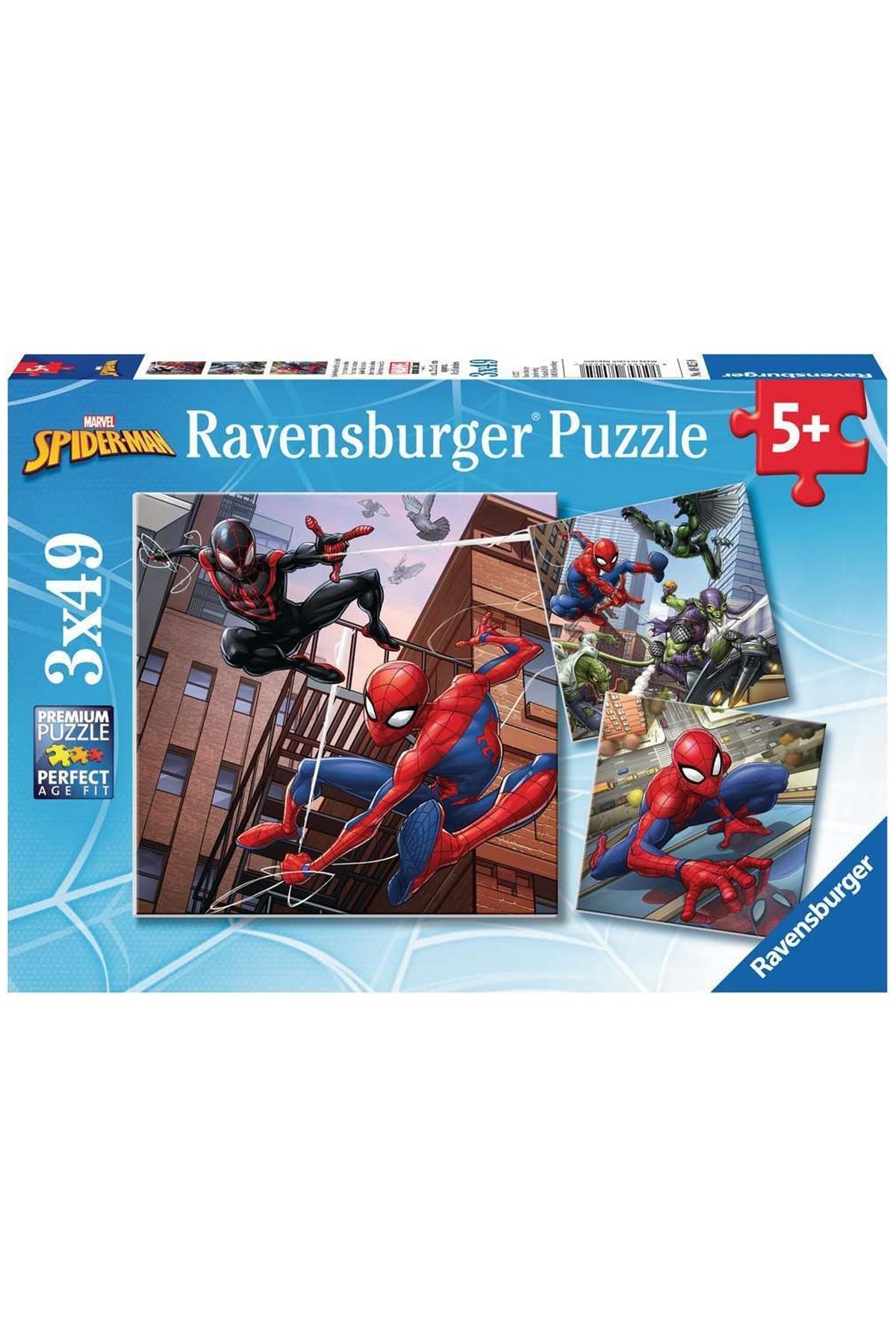 Ravensburger 3x49 Parçalı Puzzle Spiderman