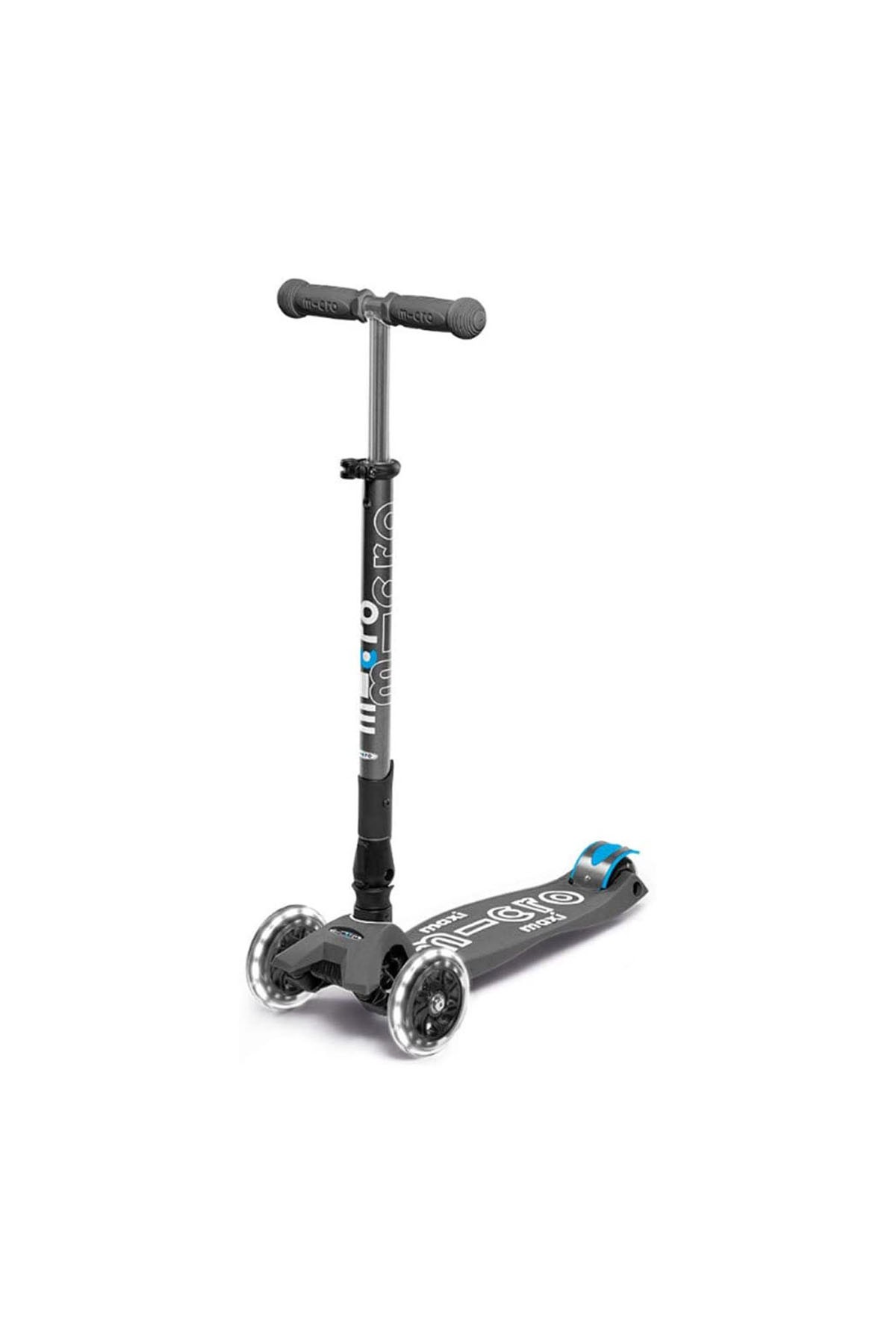 Maxi Micro Scooter Deluxe Foldable LED Volcano Grey