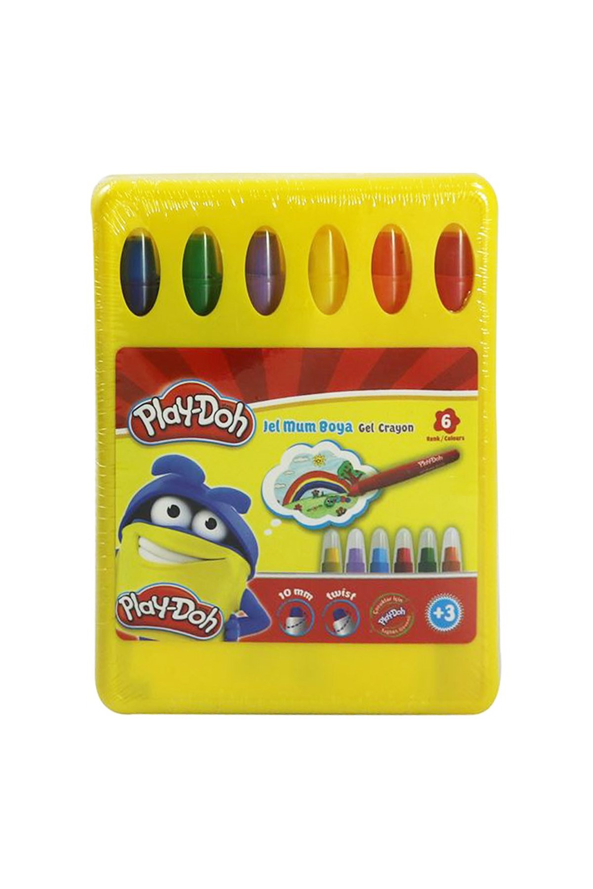 Play-Doh Crayon Jel Mum Boya 6 Renk