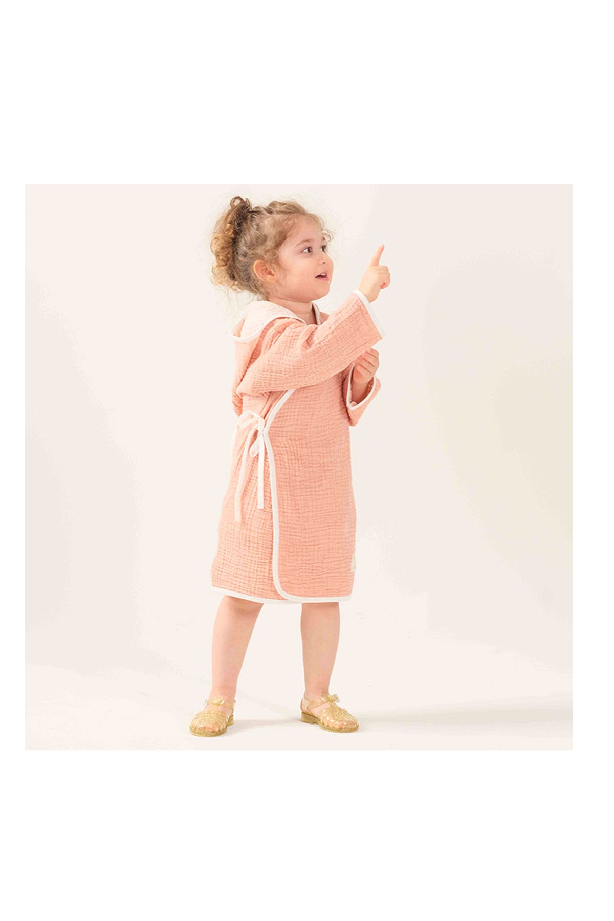 Miela Kids Marshmallow Kimono Bornoz Somon