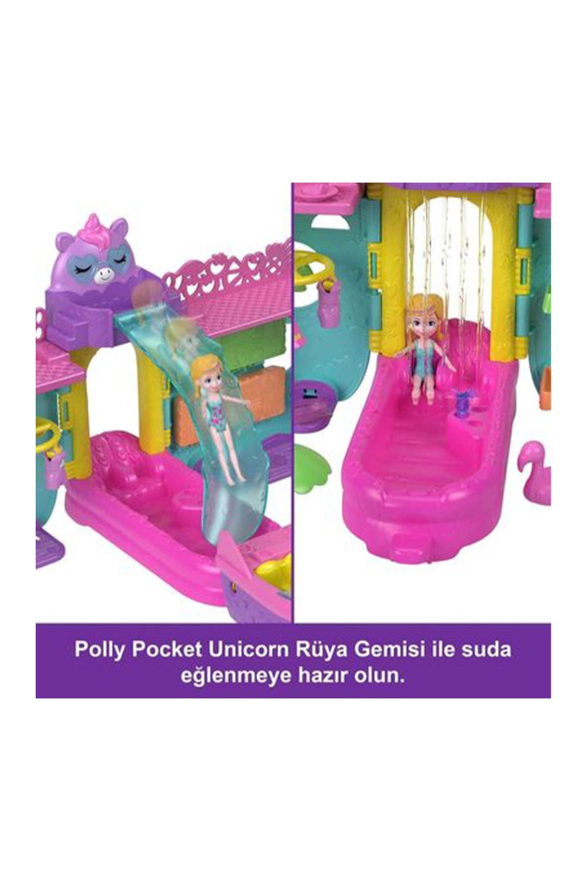 Polly Pocket Unicorn Bot Oyun Seti HWP26