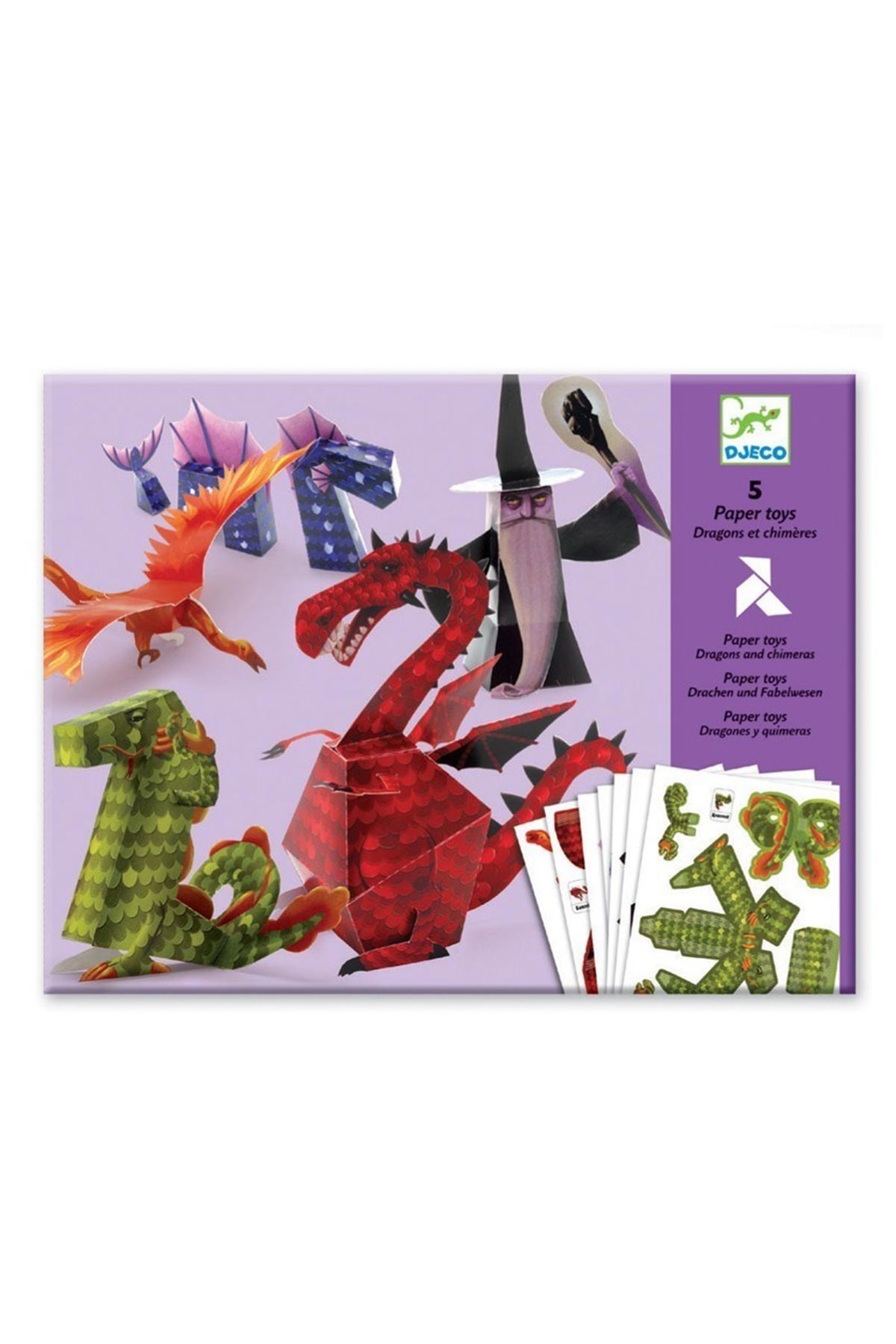 Djeco Kağıt Oyuncaklar/Dragons And Chimeras