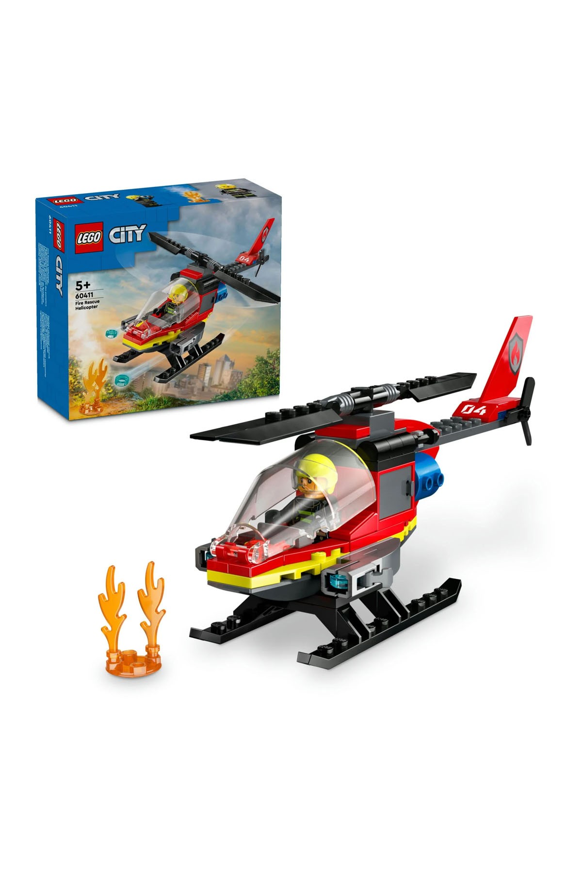 Lego City İtfaiye Kurtarma Helikopteri 60411