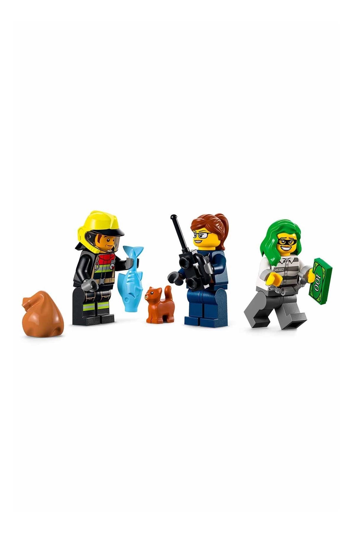 Lego City İtfaiye Kurtarma Operasyonu ve Polis Takibi