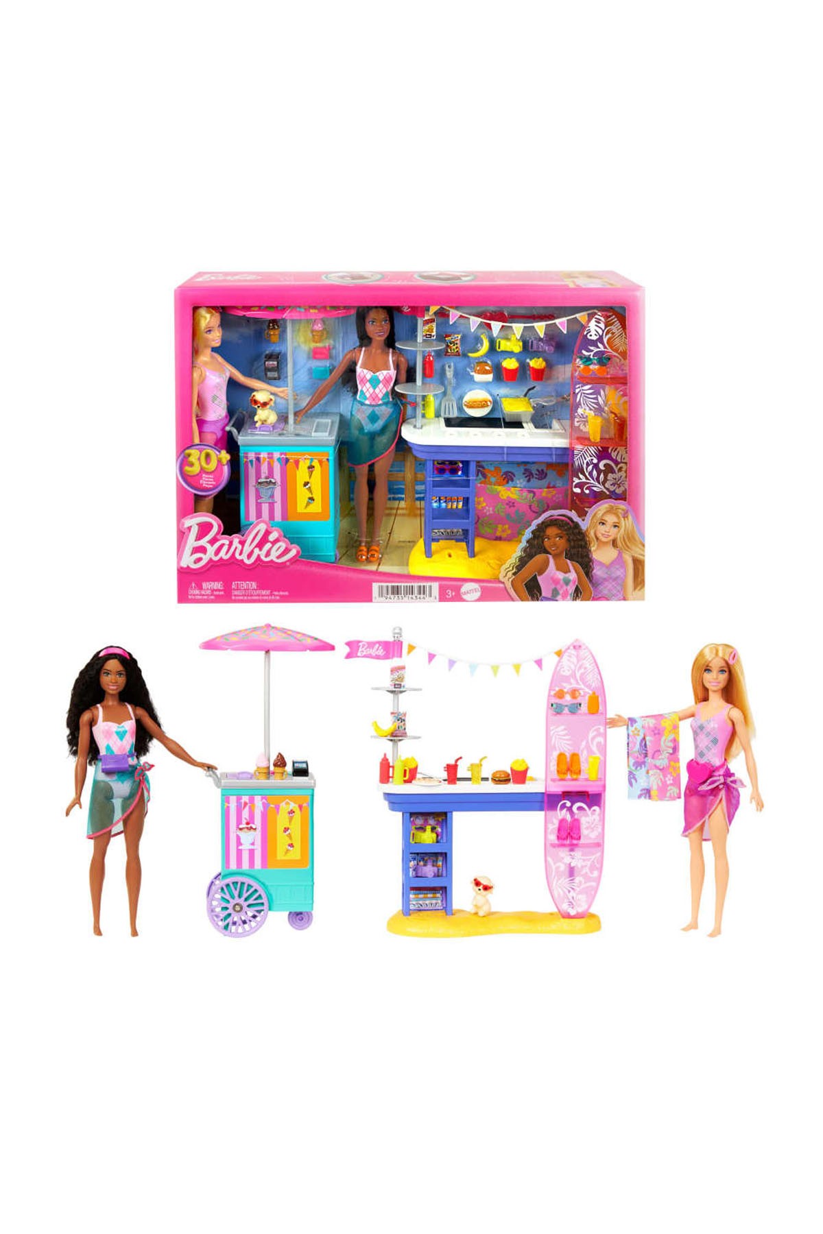 Barbie Brooklyn ve Malibu'nun Sahildeki Yiyecek Standı HNK99