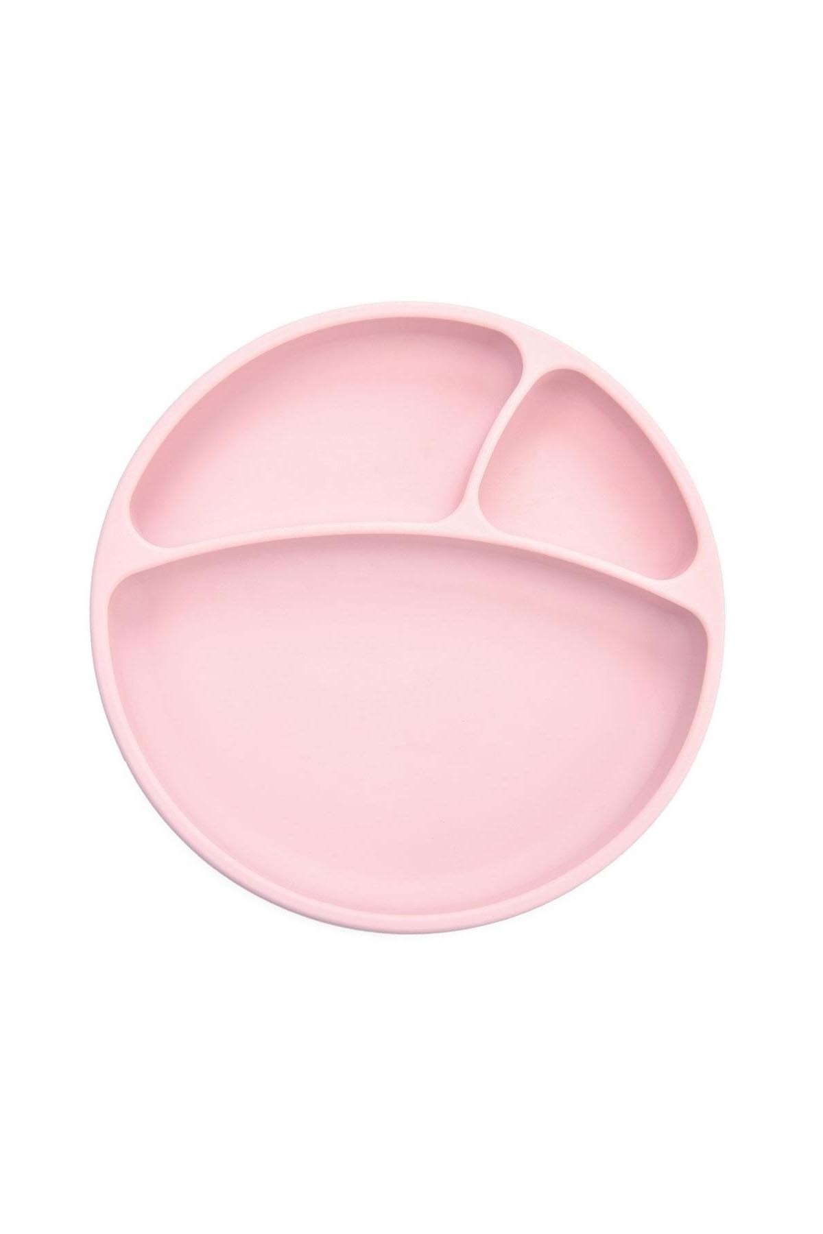 OiOi Silikon Tabak Vakum Tabanlı Porsiyon Pinky Pink Pembe