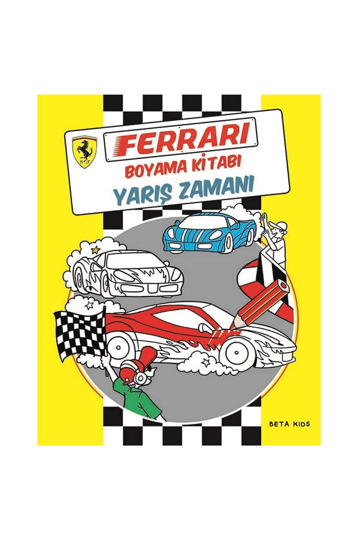 Ferrari Boyama Kitabı Yarış Zamanı