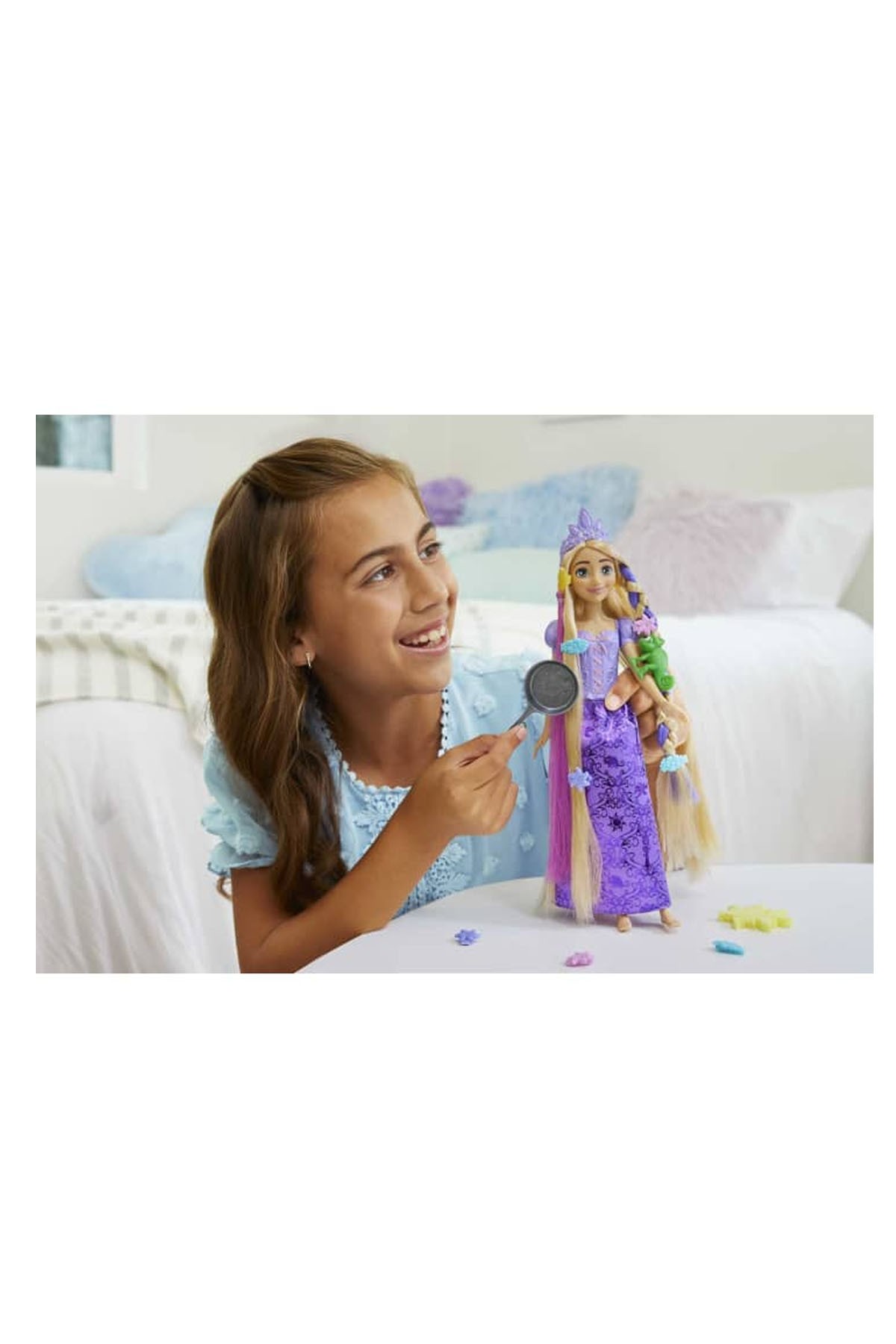Disney Prenses Renk Değiştiren Sihirli Saçlı Rapunzel HLW18