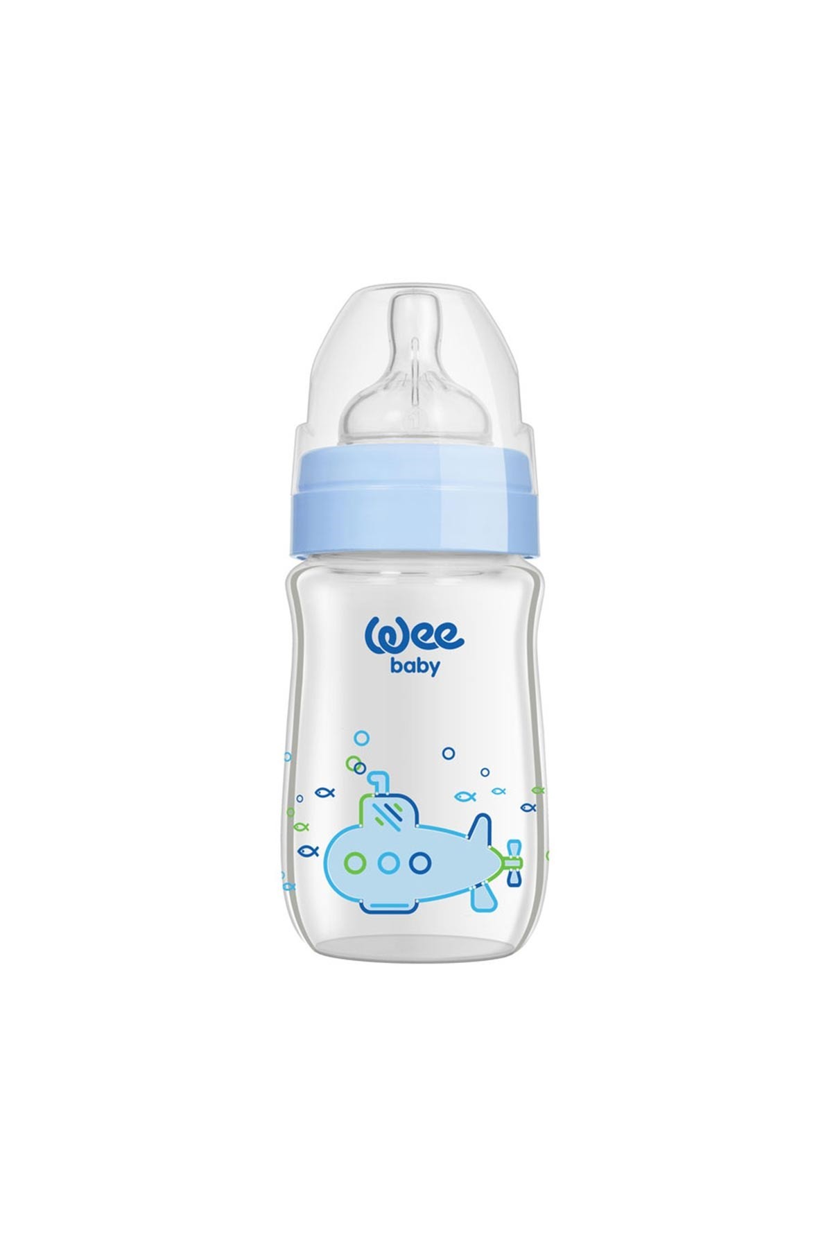 Wee Baby Klasik Plus Geniş Ağızlı Isıya Dayanıklı Cam Biberon 180 ml