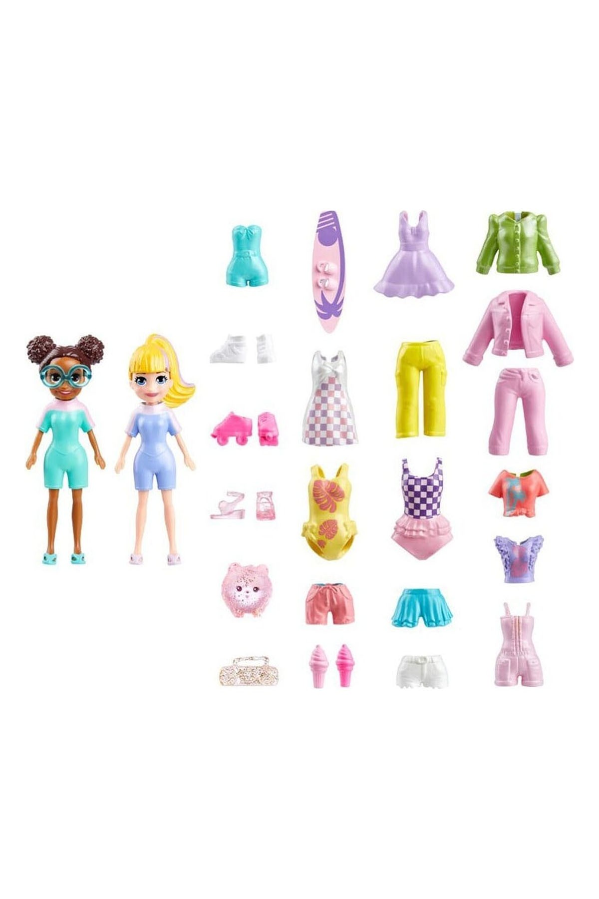 Polly Pocket ve Arkadaşları Farklı Moda Aksesuarları Oyun Setleri HRD61