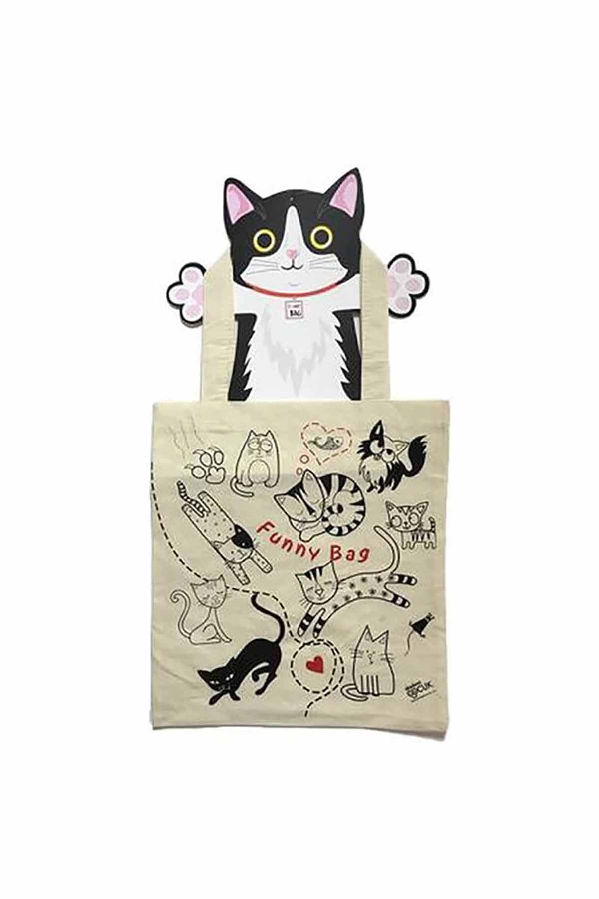 Funny Bag Canta Sevimli Kediler