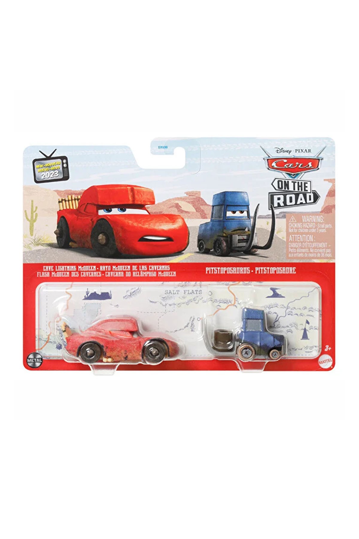 Cars İkili Karakter Araçlar Cave Lightning McQueen ve Pitstoposaurus HLH63
