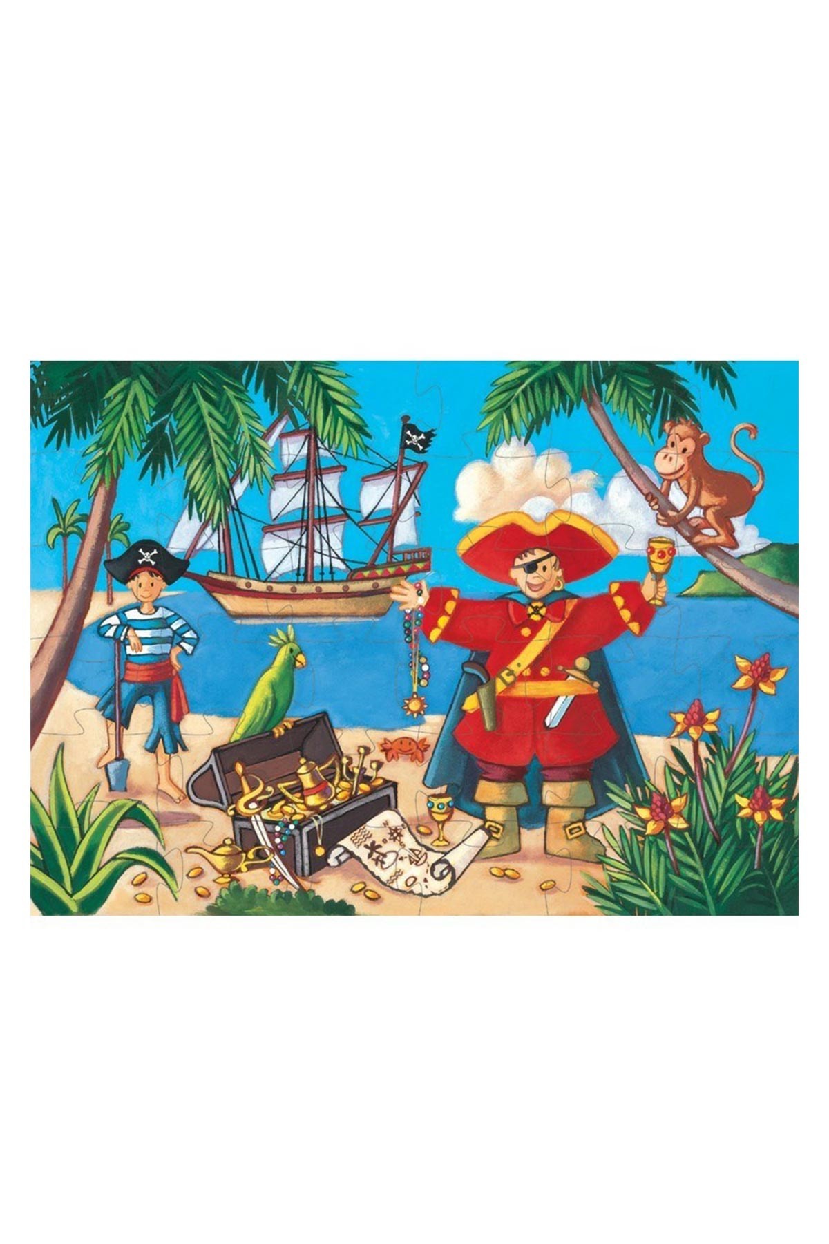 Djeco Dekoratif Puzzle 36 Parça/The Pirate And His Treasure
