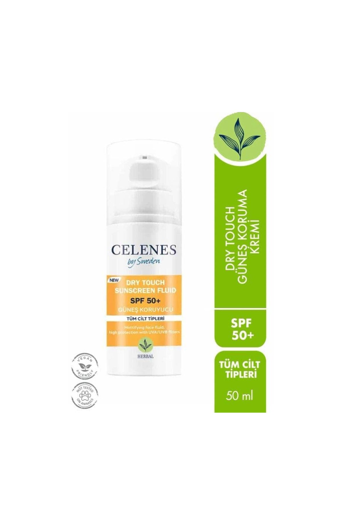 Celenes Herbal Günes Koruyucu Dry Touch 50 Spf