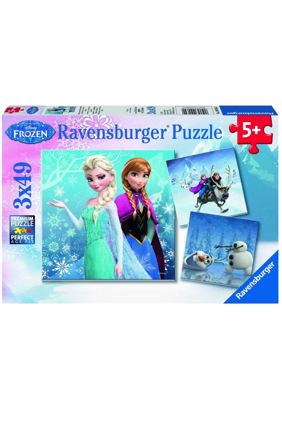 Ravensburger 3x49 Parçalı Puzzle WD Frozen Kış Macerası
