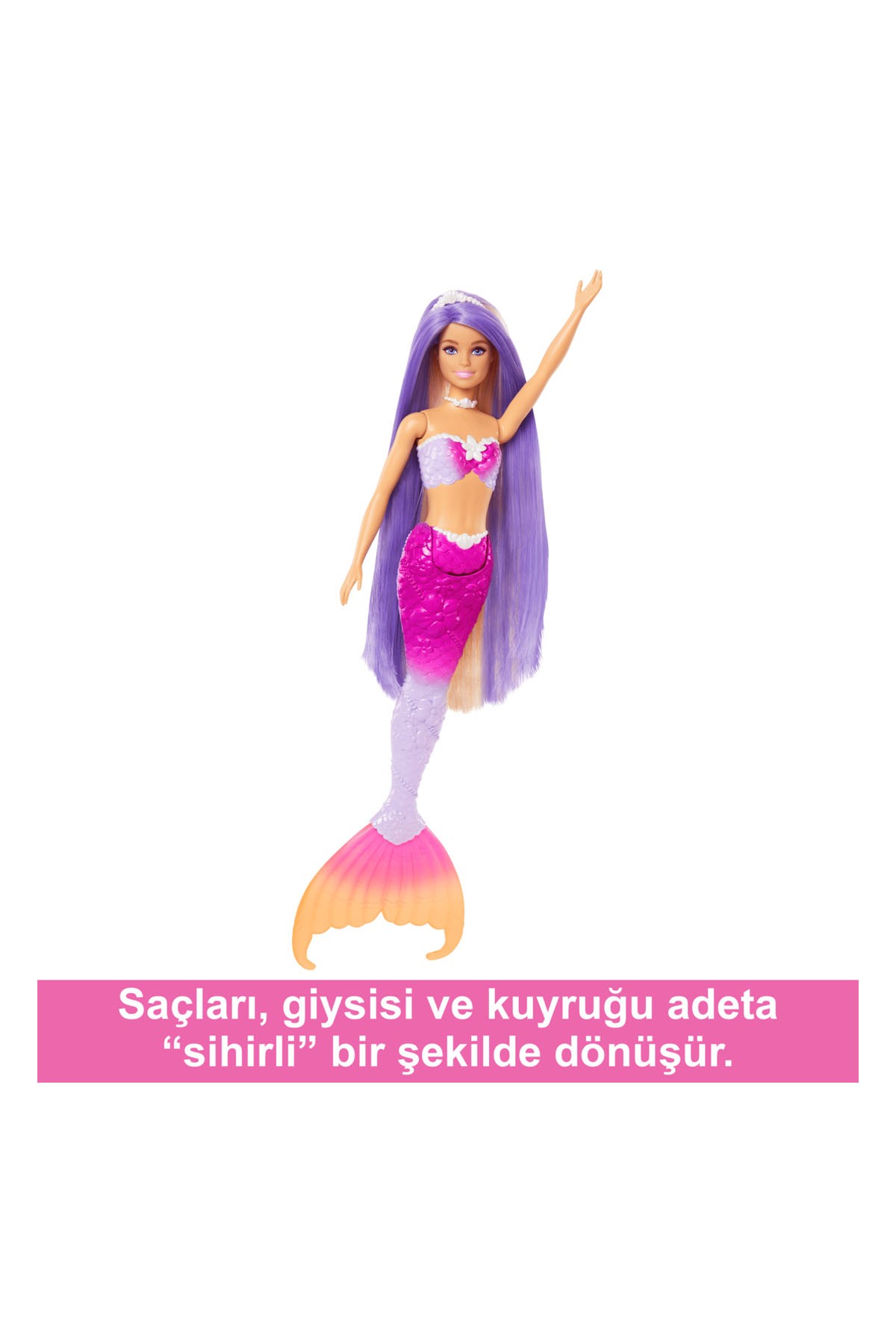 Barbie Renk Değiştiren Deniz Kızı ve Aksesuarları HRP97