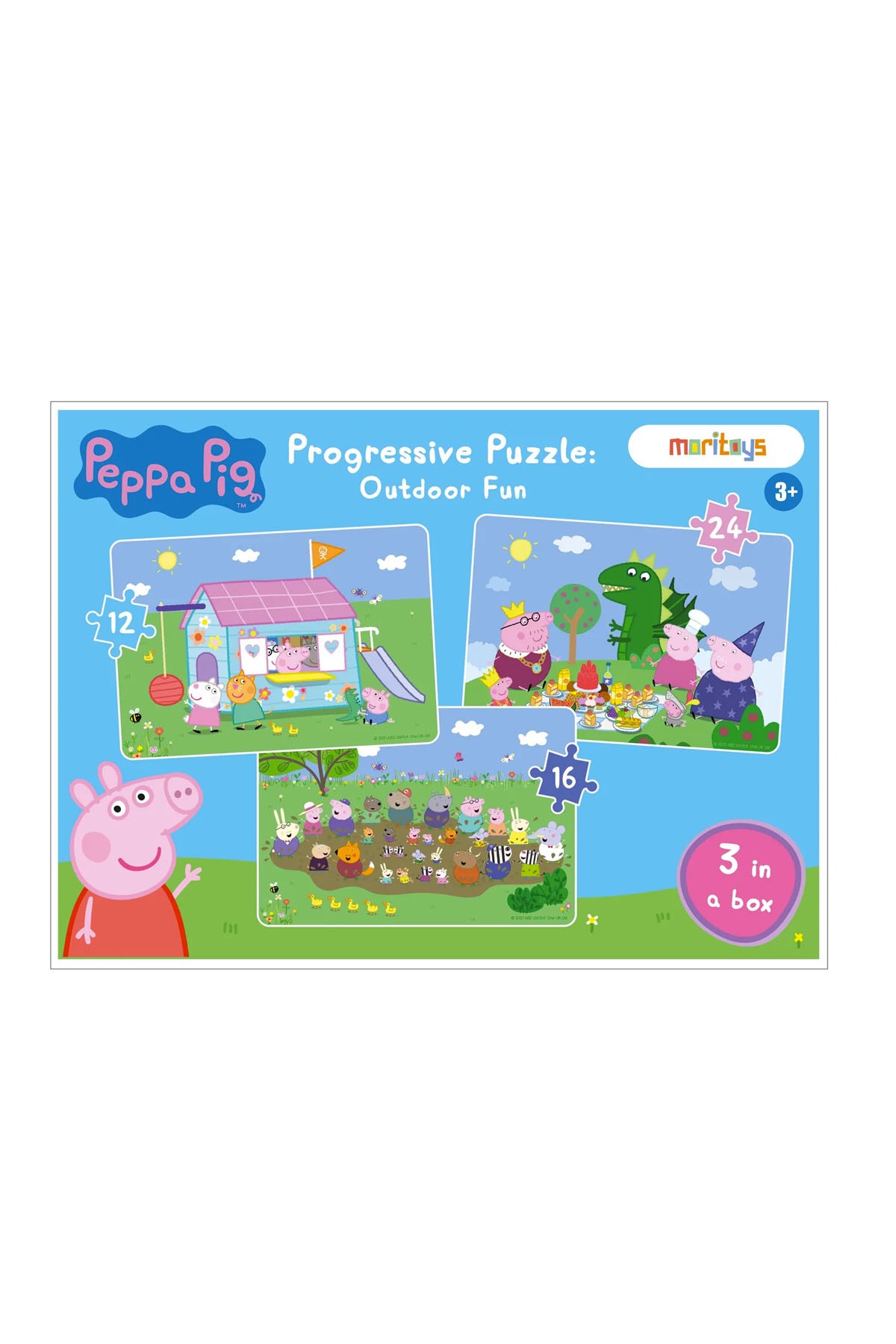 Moritoys Peppa Pig Progressive Puzzle: Outdoor Fun