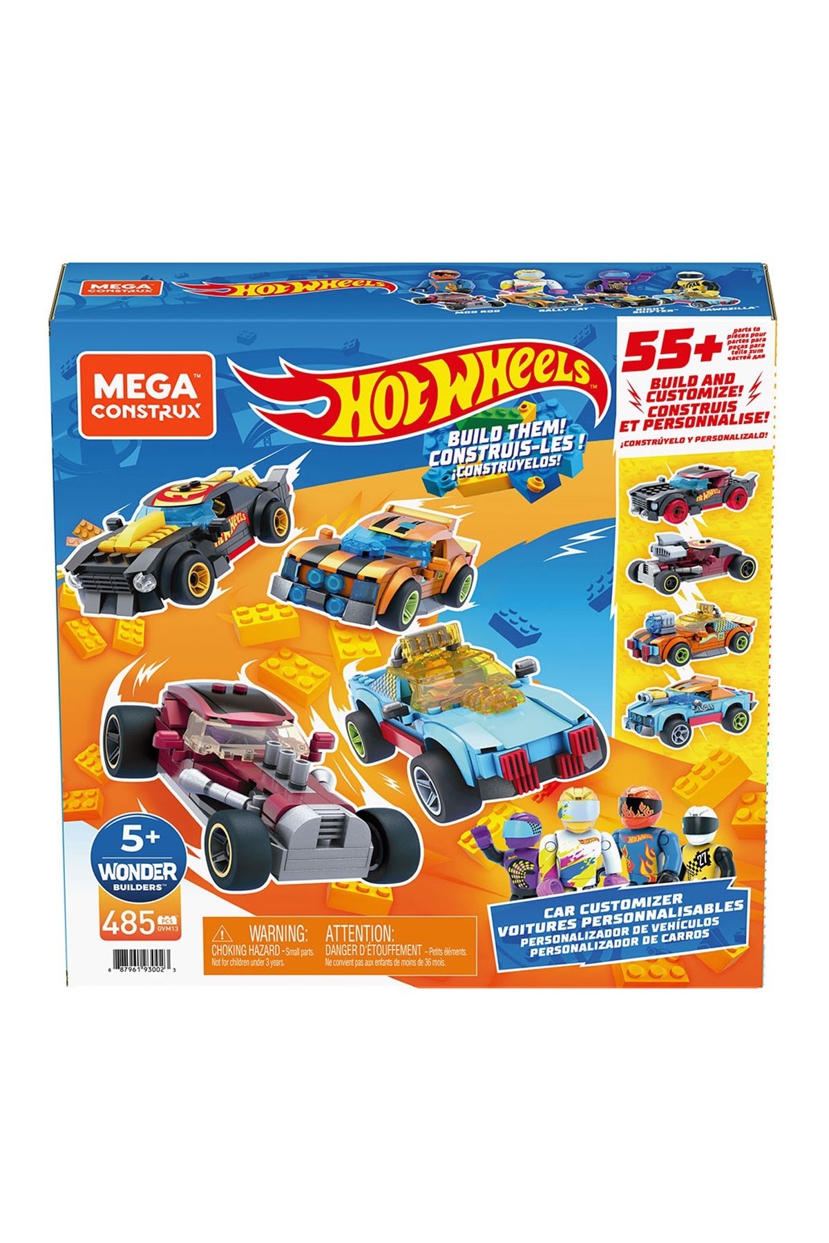 Mega Monster Trucks Aksesuarlı Dörtlü Araç Seti GVM13