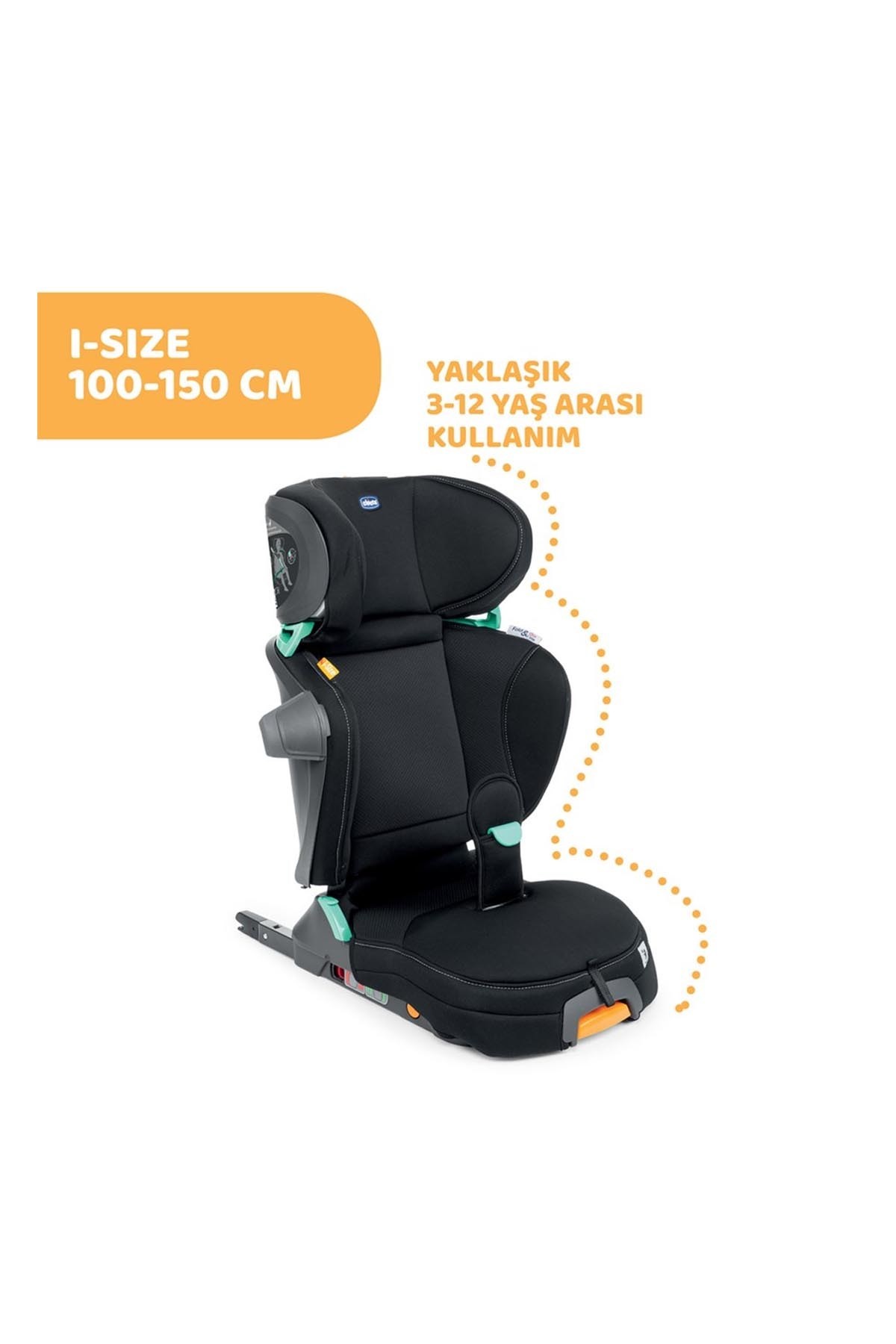 Chicco Fold&Go I-Size Oto Koltuğu Black Siyah