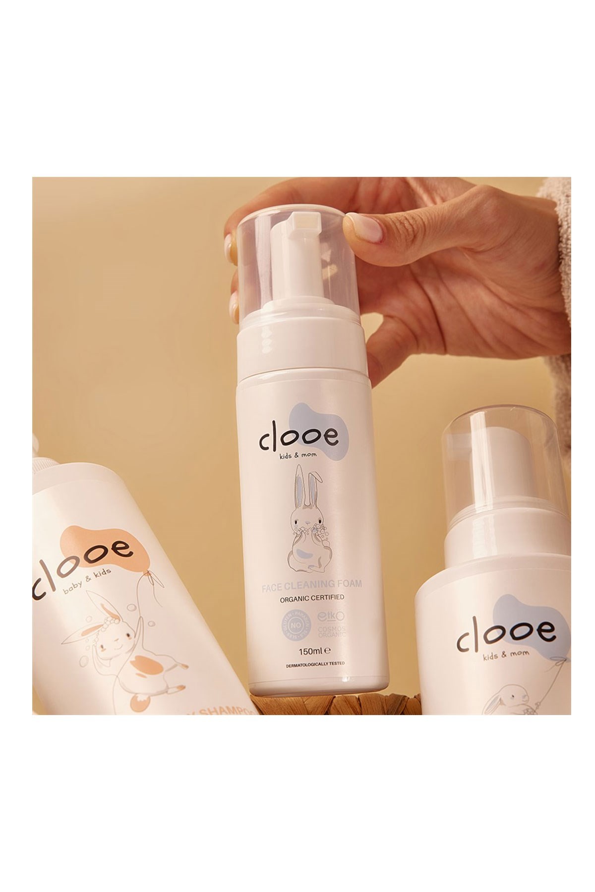 Clooe Organik Sertifikalı Yüz Temizleme Köpüğü
