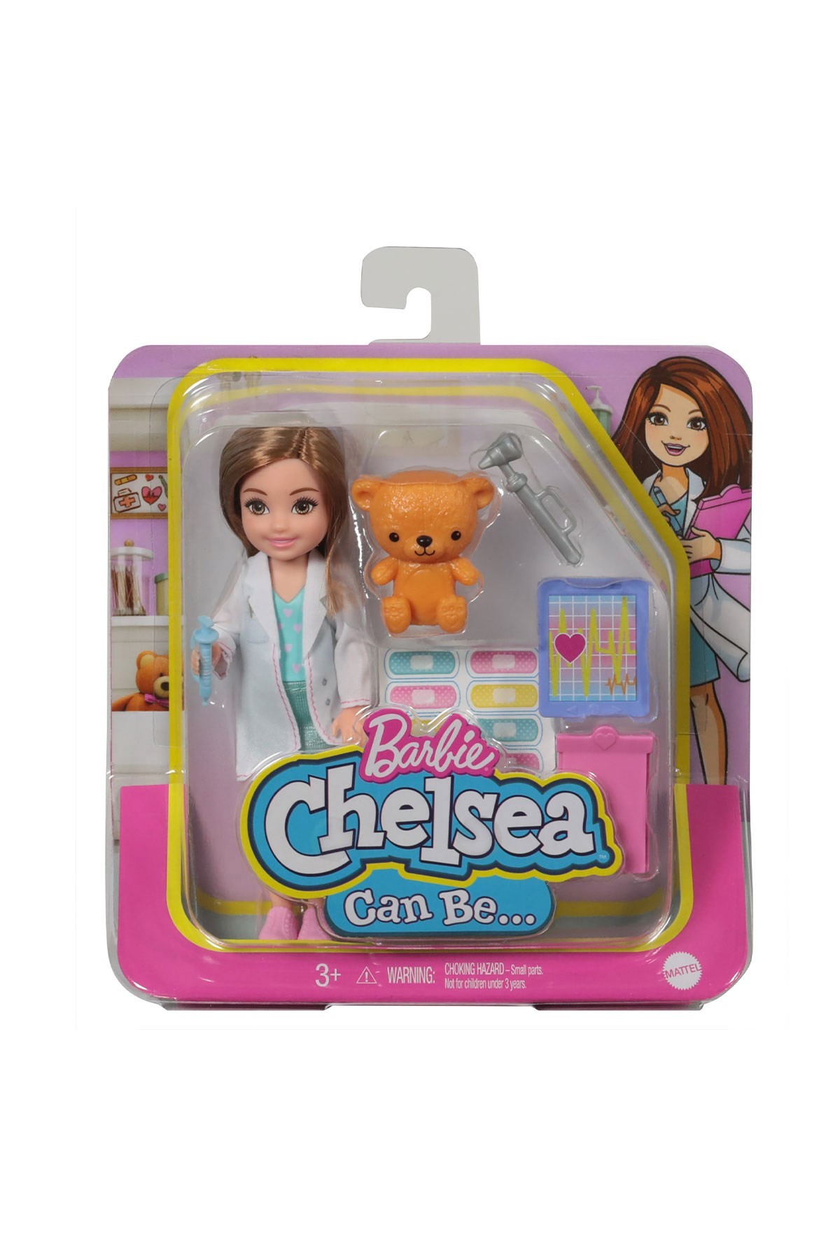 Barbie Chelsea Meslekleri Öğreniyor Bebek Serisi Doktor GTN88