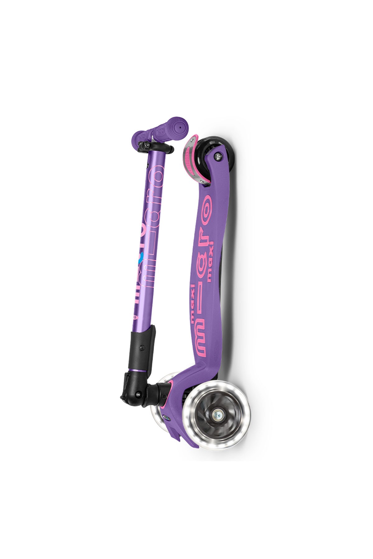 Micro Maxi Micro Deluxe LED Foldable 3 Tekerlekli Scooter Purple