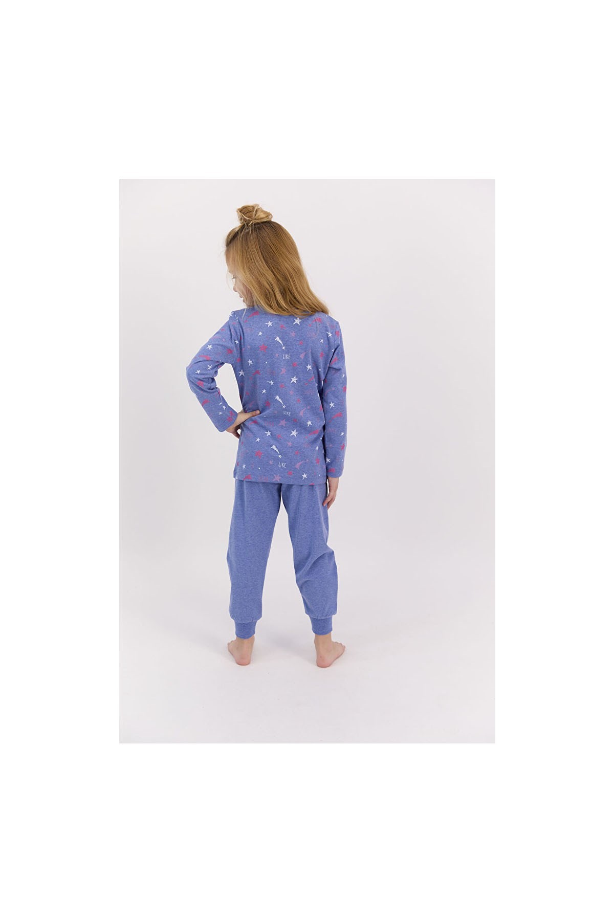 Roly Poly Kız Çocuk Pijama Takım Koyu Mavi