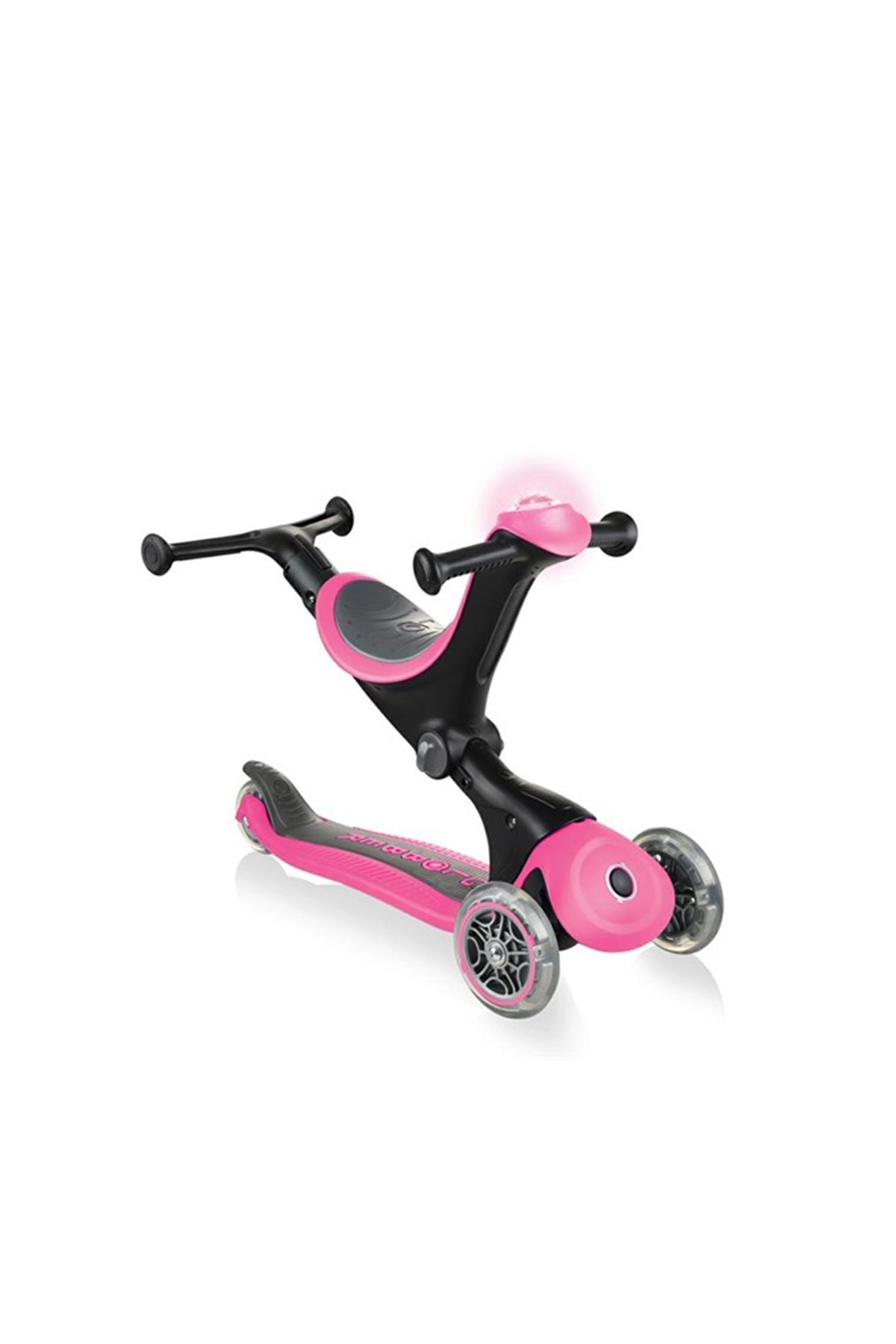 Globber Scooter Go Up Deluxe Play Pembe