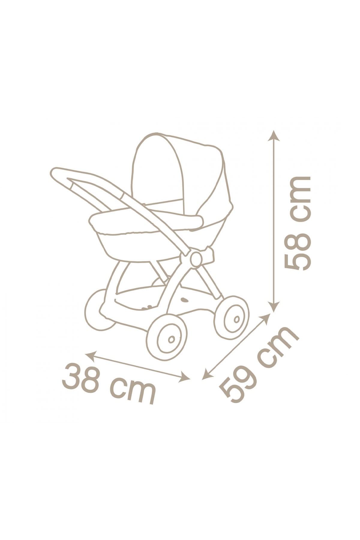 Smoby Baby Born Chuli Pop Oyuncak Bebek Arabası