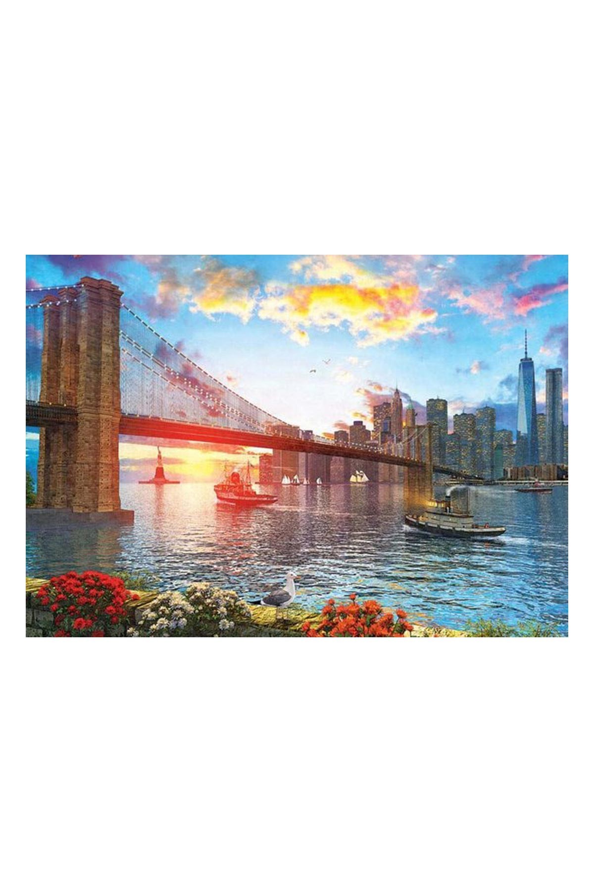 Art Puzzle 1000 Parça New York'ta Günbatımı 68x48