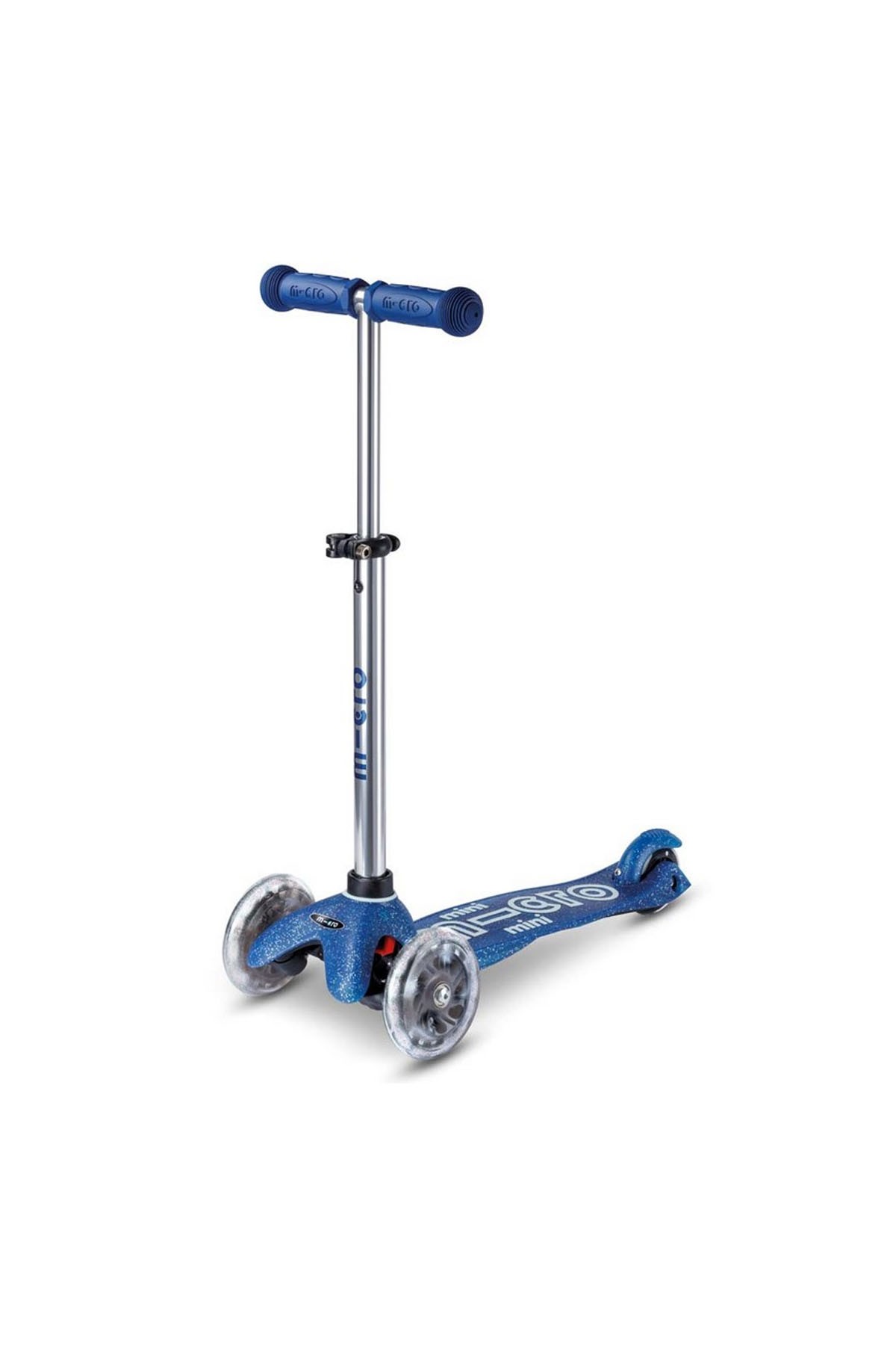 Micro Mini Micro 3 Tekerlekli Scooter Deluxe Galaxy Glitter LED Navy