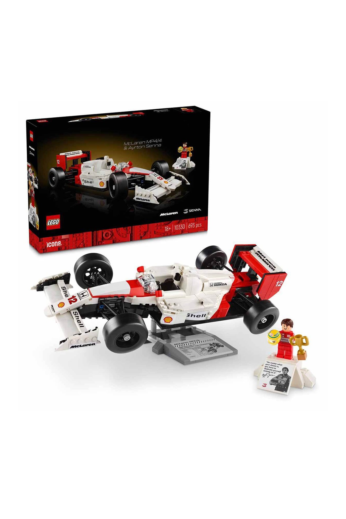 Lego Icons McLaren MP4/4 ve Ayrton Senna Seti 10330