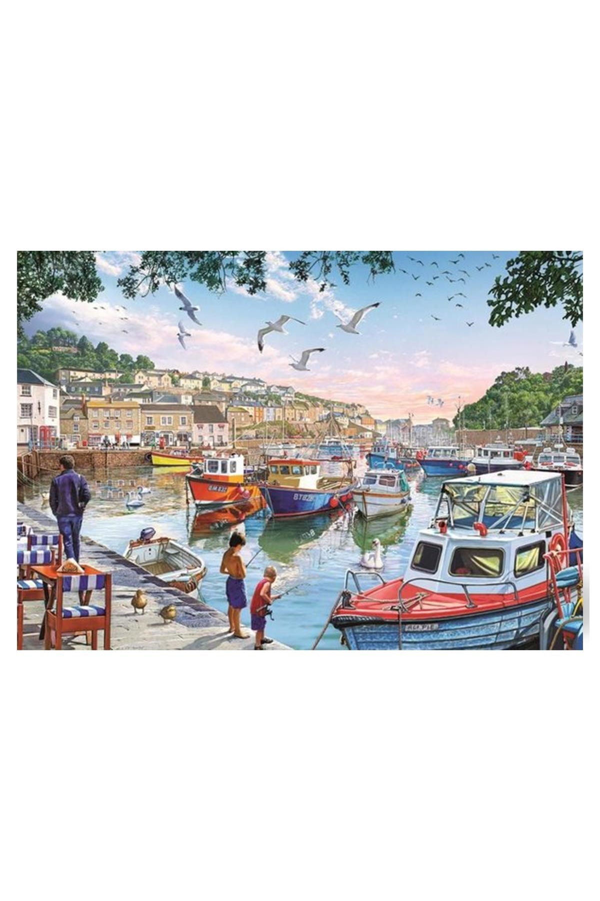 Art Puzzle 1000 Limandaki Küçük Balıkçılar 68x48