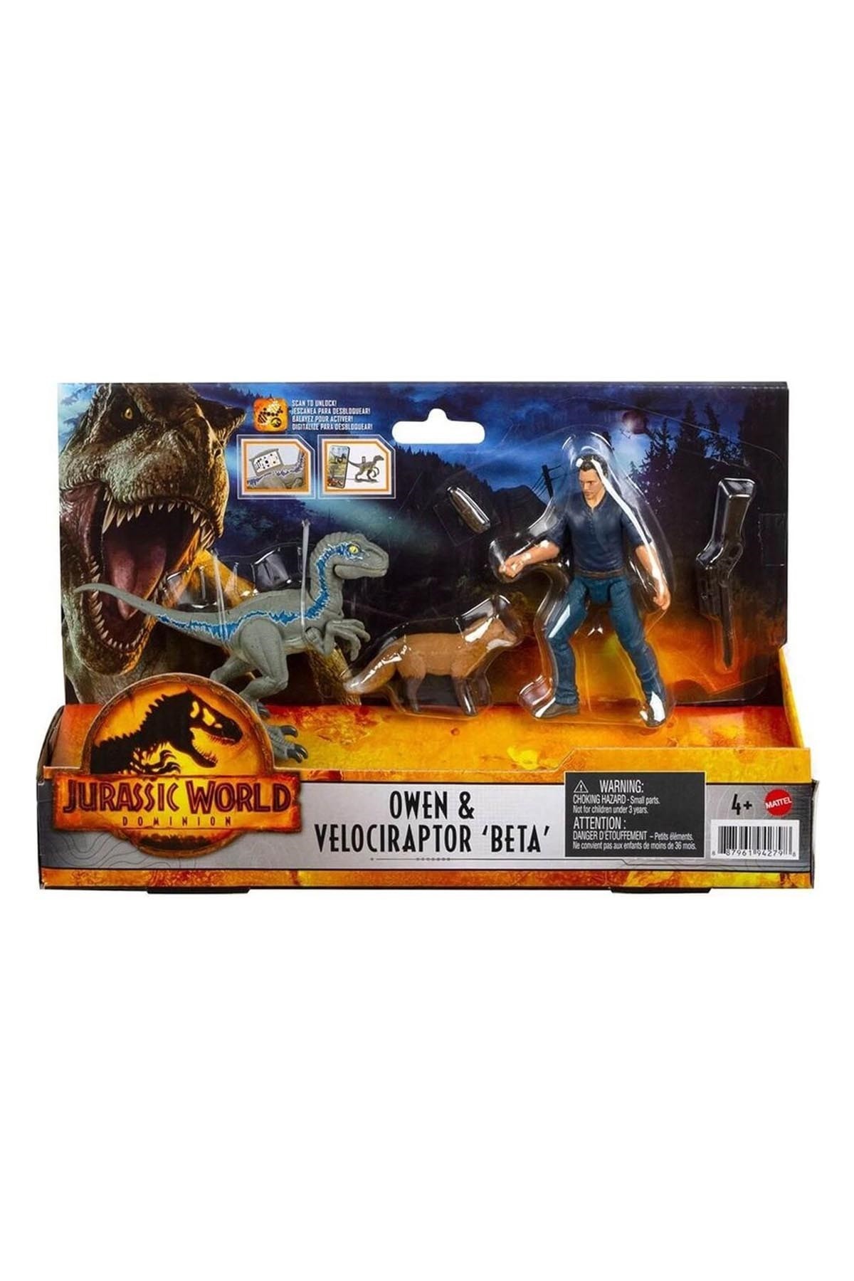 Jurassic World Karakter ve Dinozor Figürü Paketi GWM26