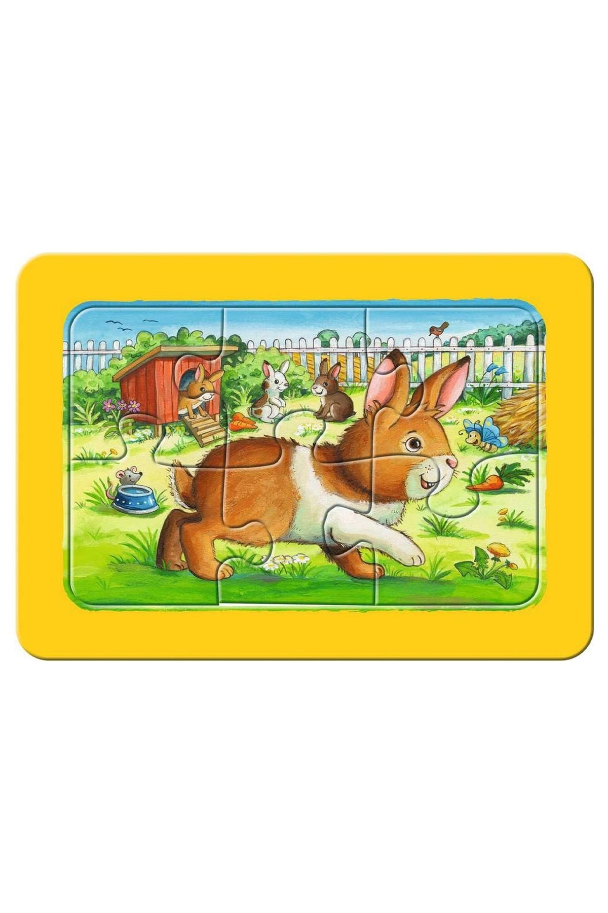 Ravensburger 3x6 Parçalı Çerçeveli Puzzle Animal Friends