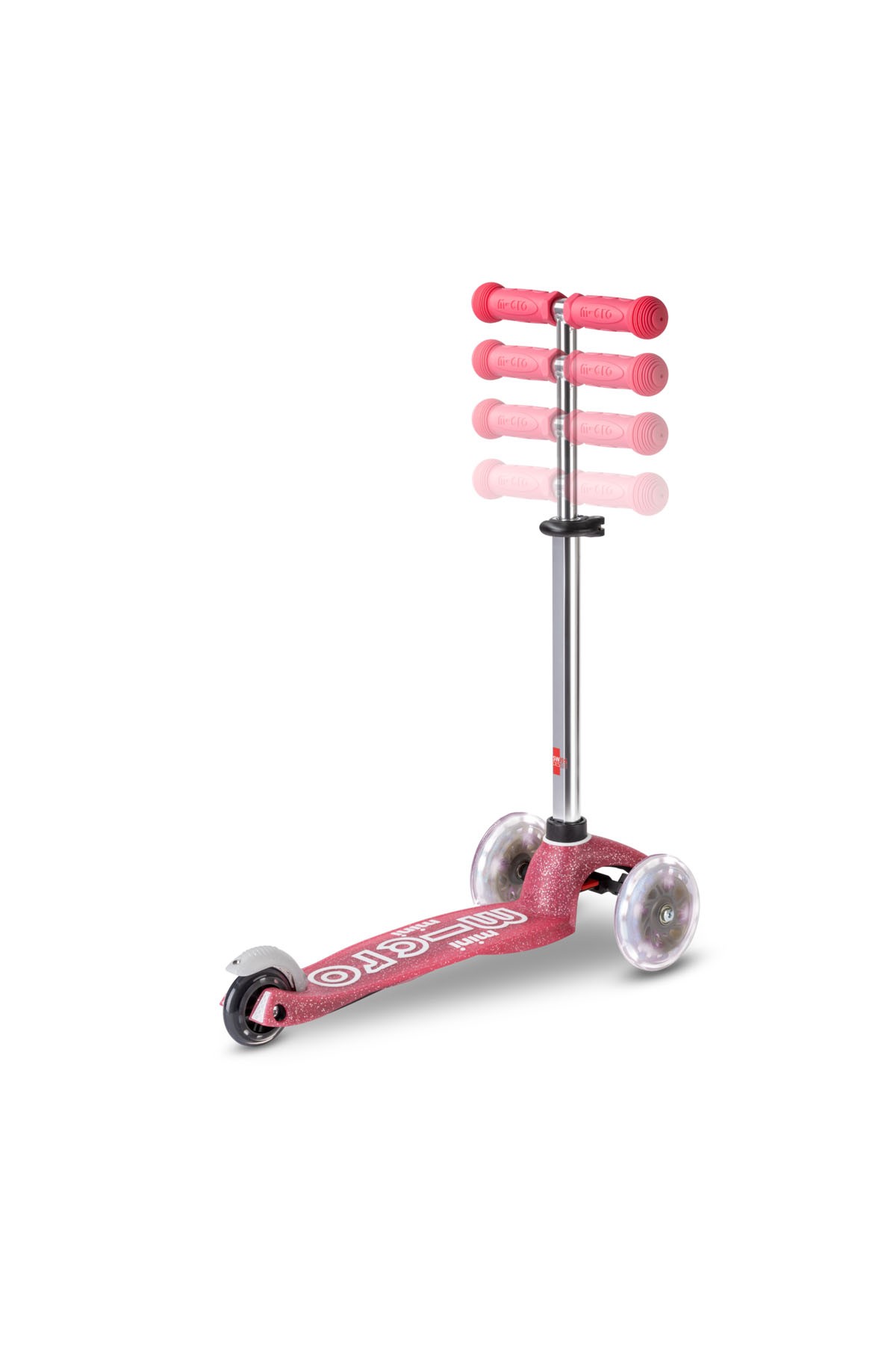 Micro Mini Micro 3 Tekerlekli Scooter Deluxe Fairy Glitter LED Pink