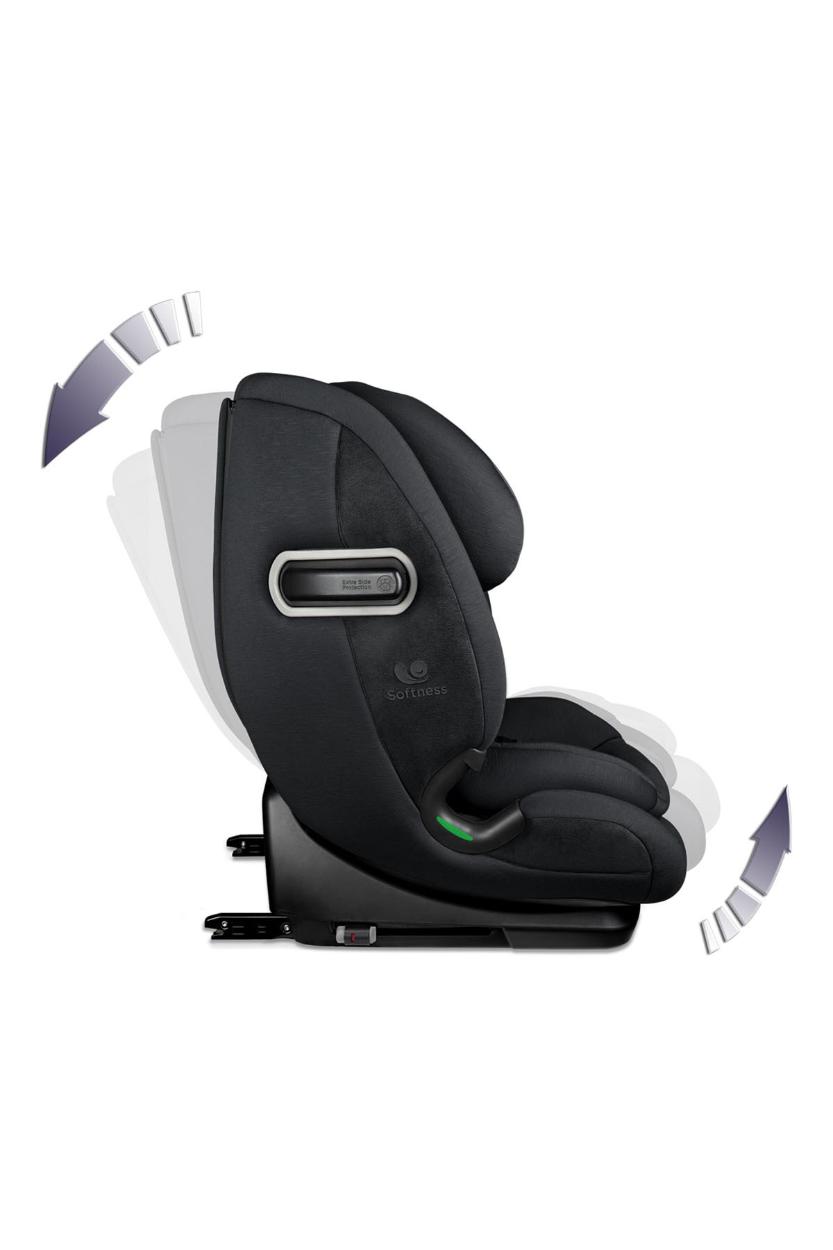 Renolux Olymp I-Size Softness Isofix 76-150 cm (9-36 Kg) Oto Koltuğu Siyah