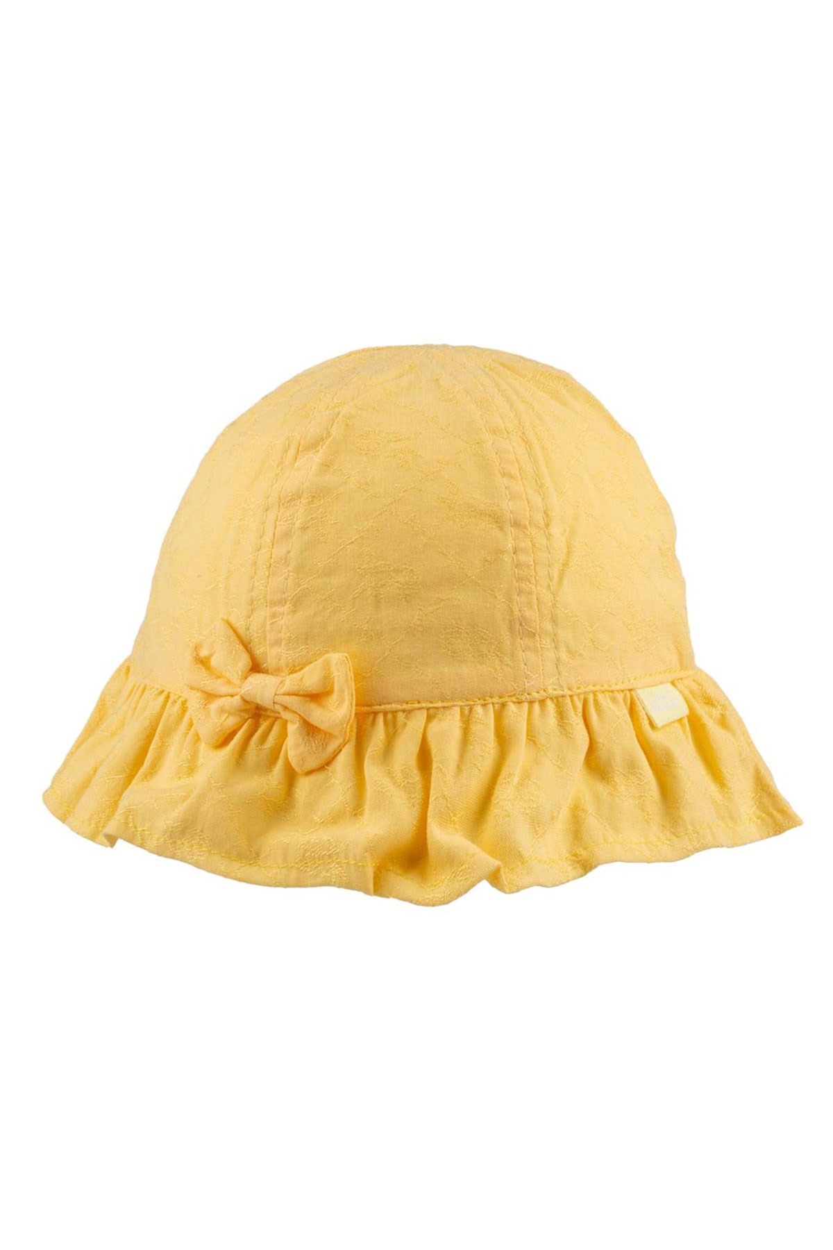 Kitti Kurdeleli Kız Maksi Şapka Sarı