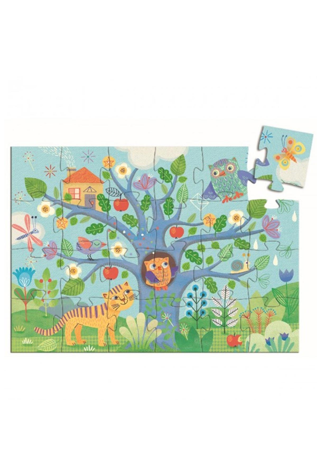 Djeco Dekoratif Puzzle 24 Parça/Hello Owl